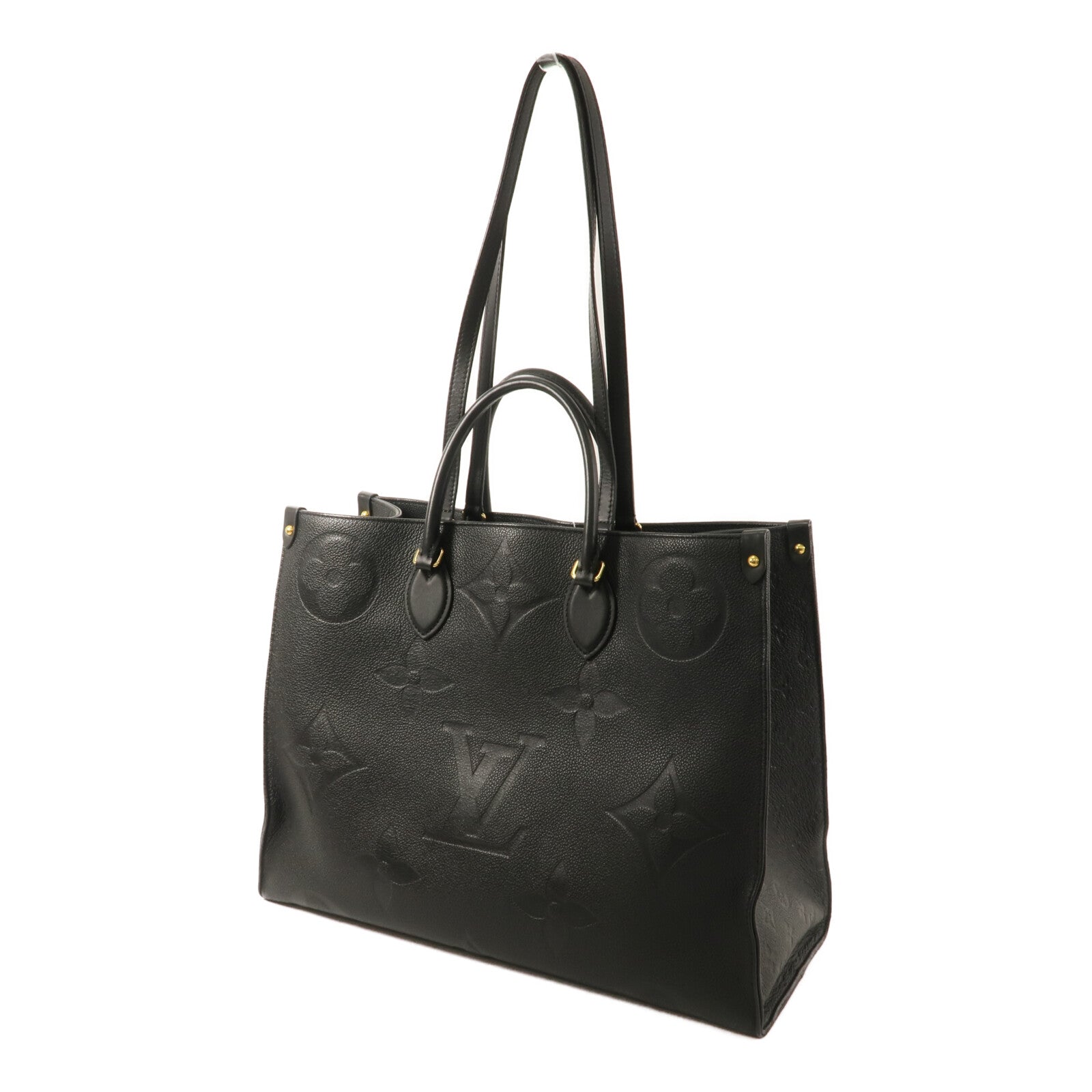 LOUIS VUITTON Monogram Empreinte On The Go GM手挽肩背兩用袋
