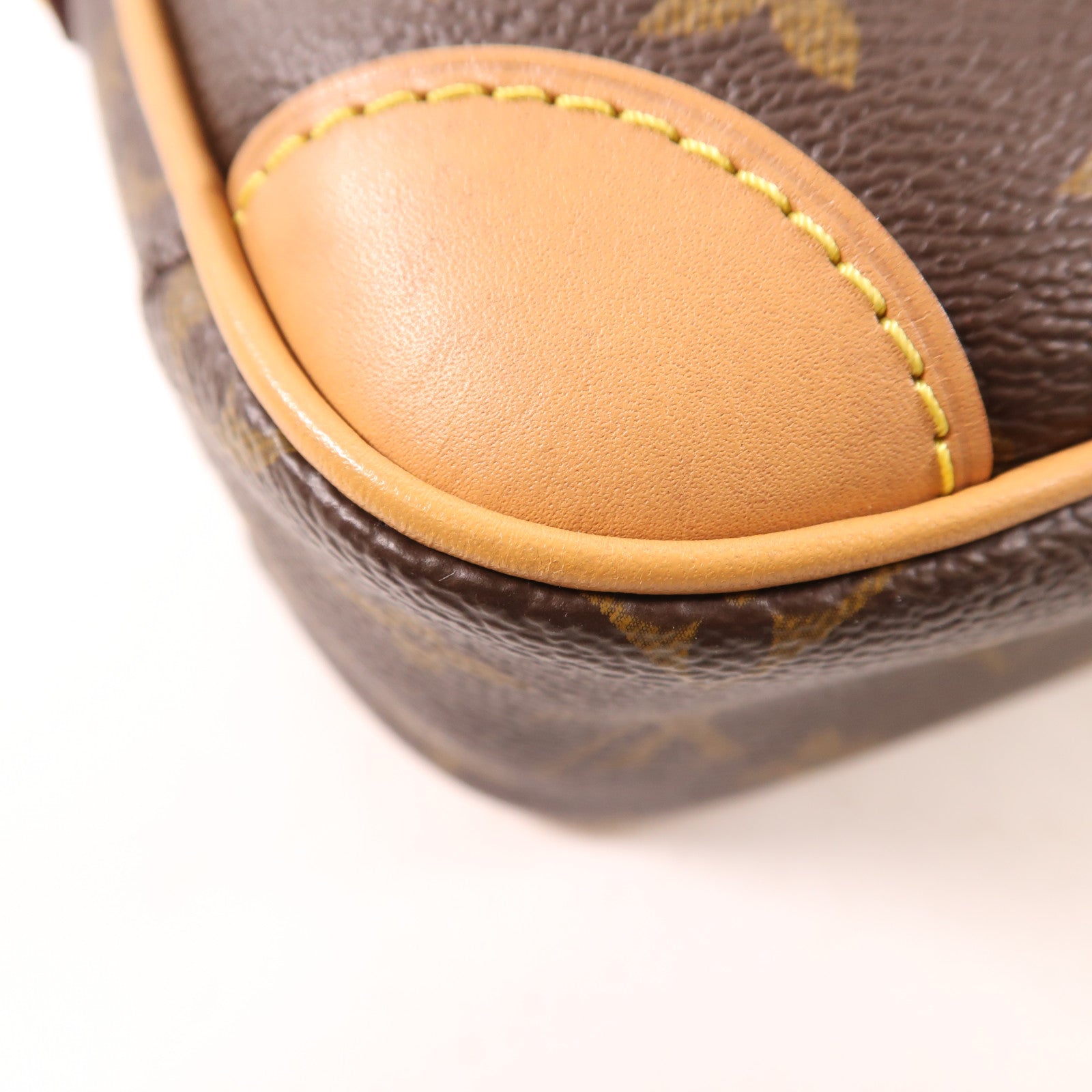 LOUIS VUITTON Monogram Deauville Mini金扣肩背袋棕色