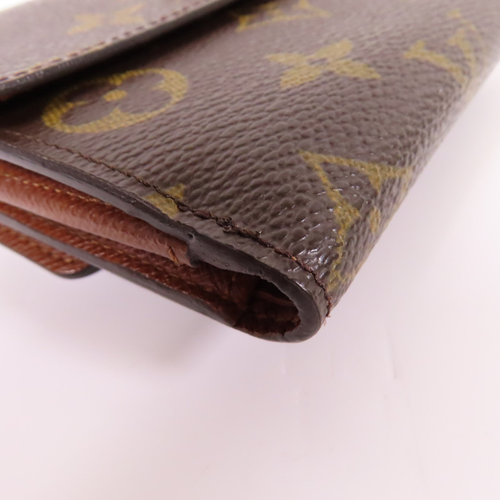 LOUIS VUITTON Monogram Wallet金扣錢包啡色