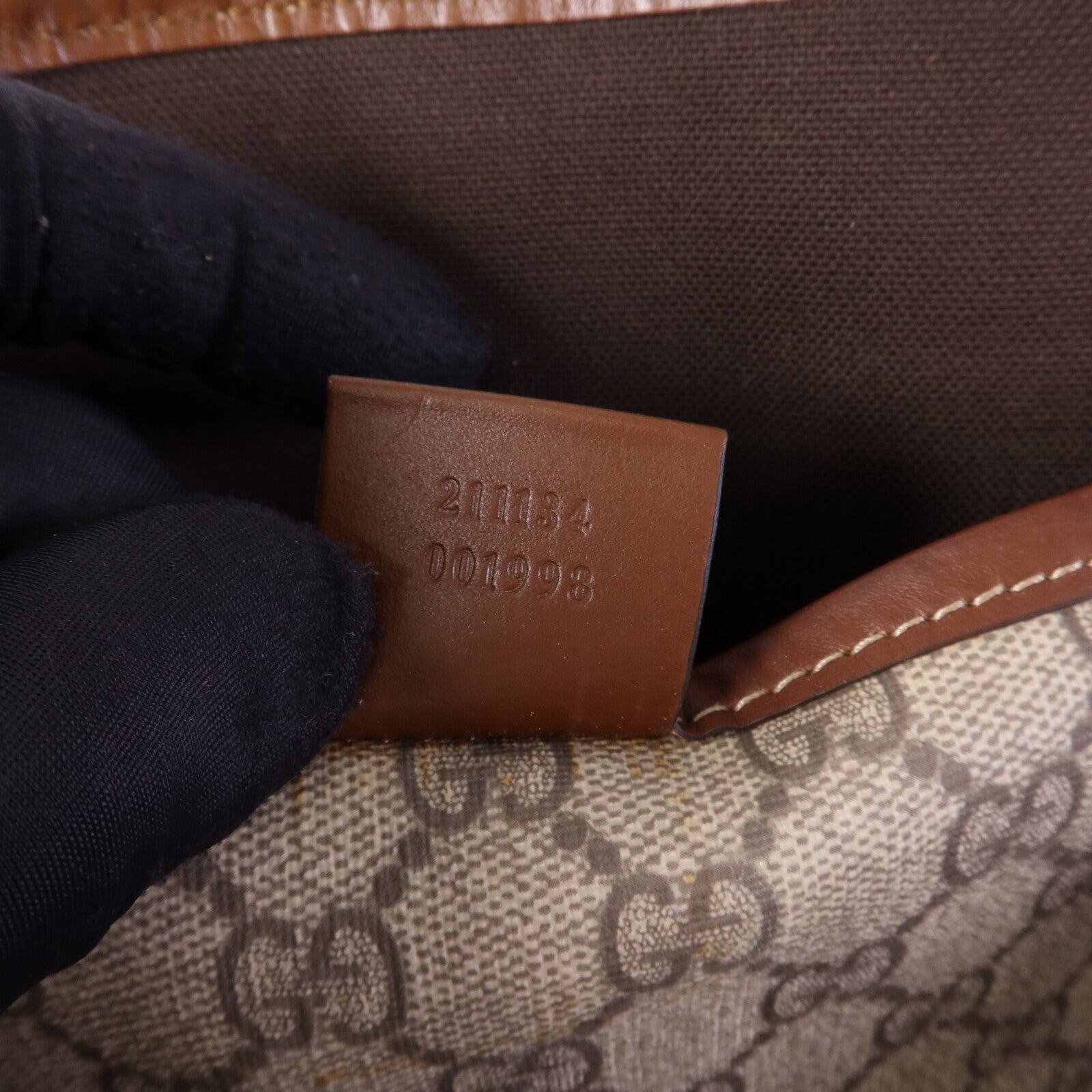 GUCCI 塗層帆布Tote Bag金扣手挽袋