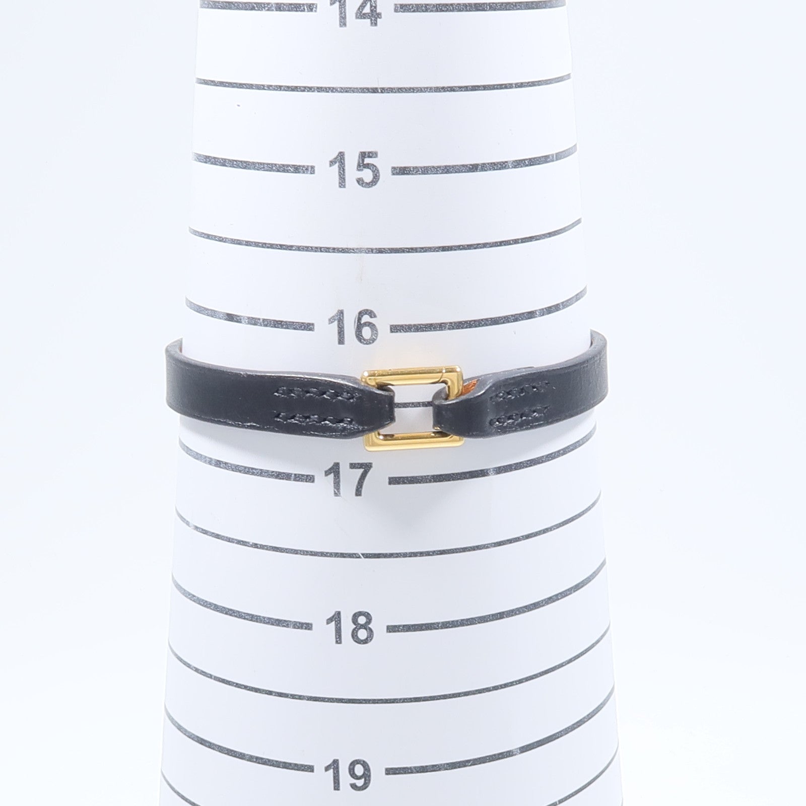HERMES Chamonix皮革Micro Kelly Bracelet手鏈Noir