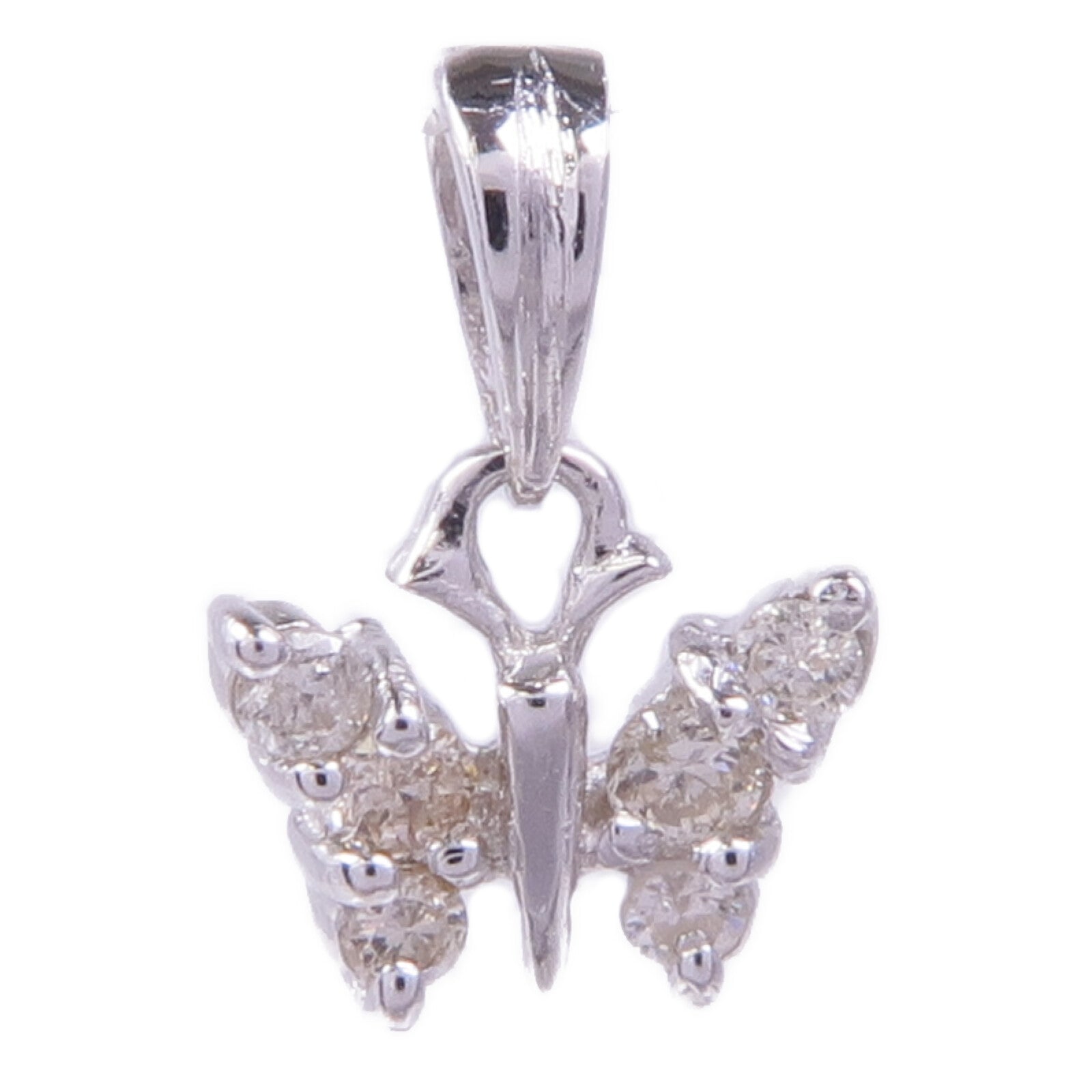 JEWELRY 18K白金Diamond Pendant Top鑽石吊墜