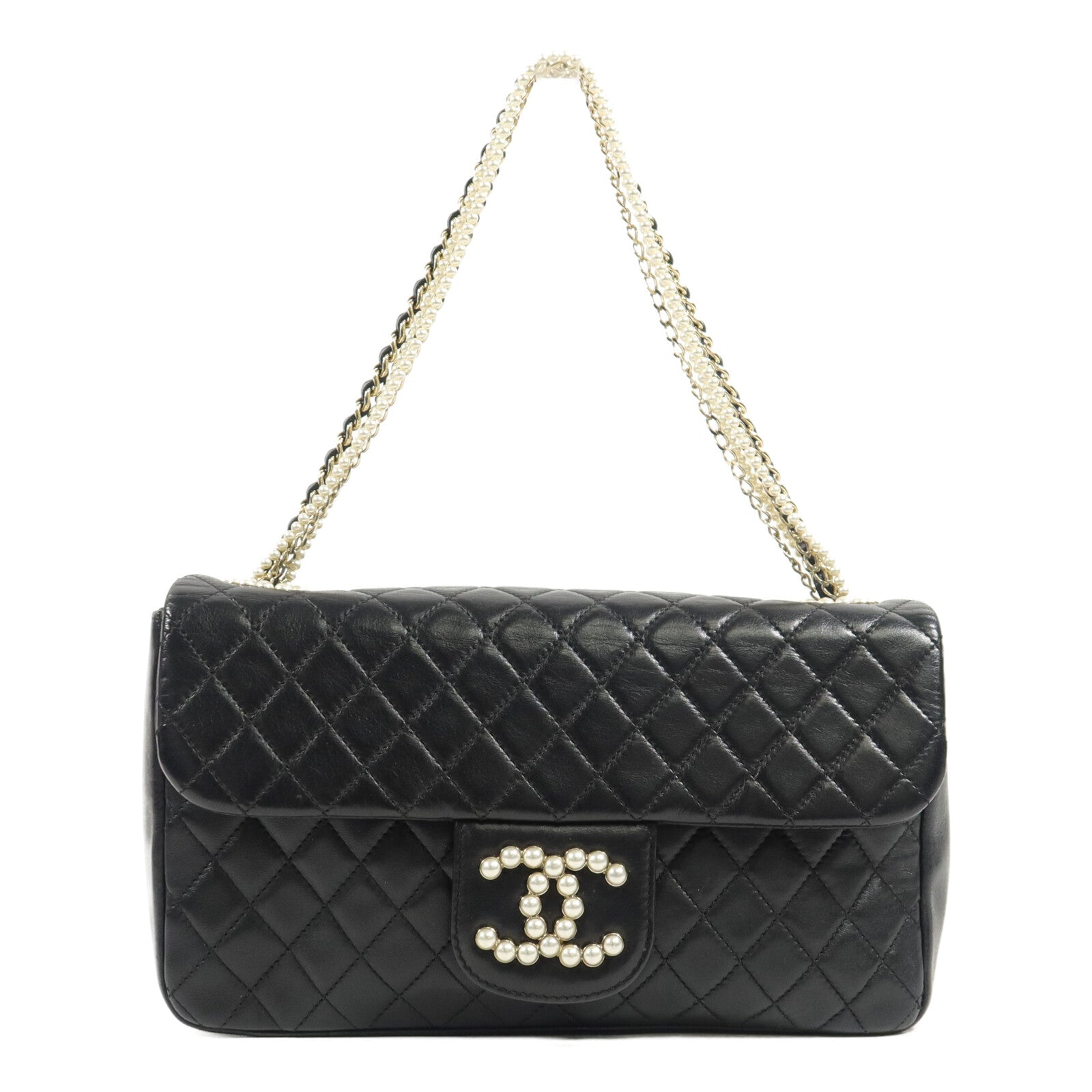 CHANEL 羊皮皮革Chain Shoulder鏈帶肩背袋