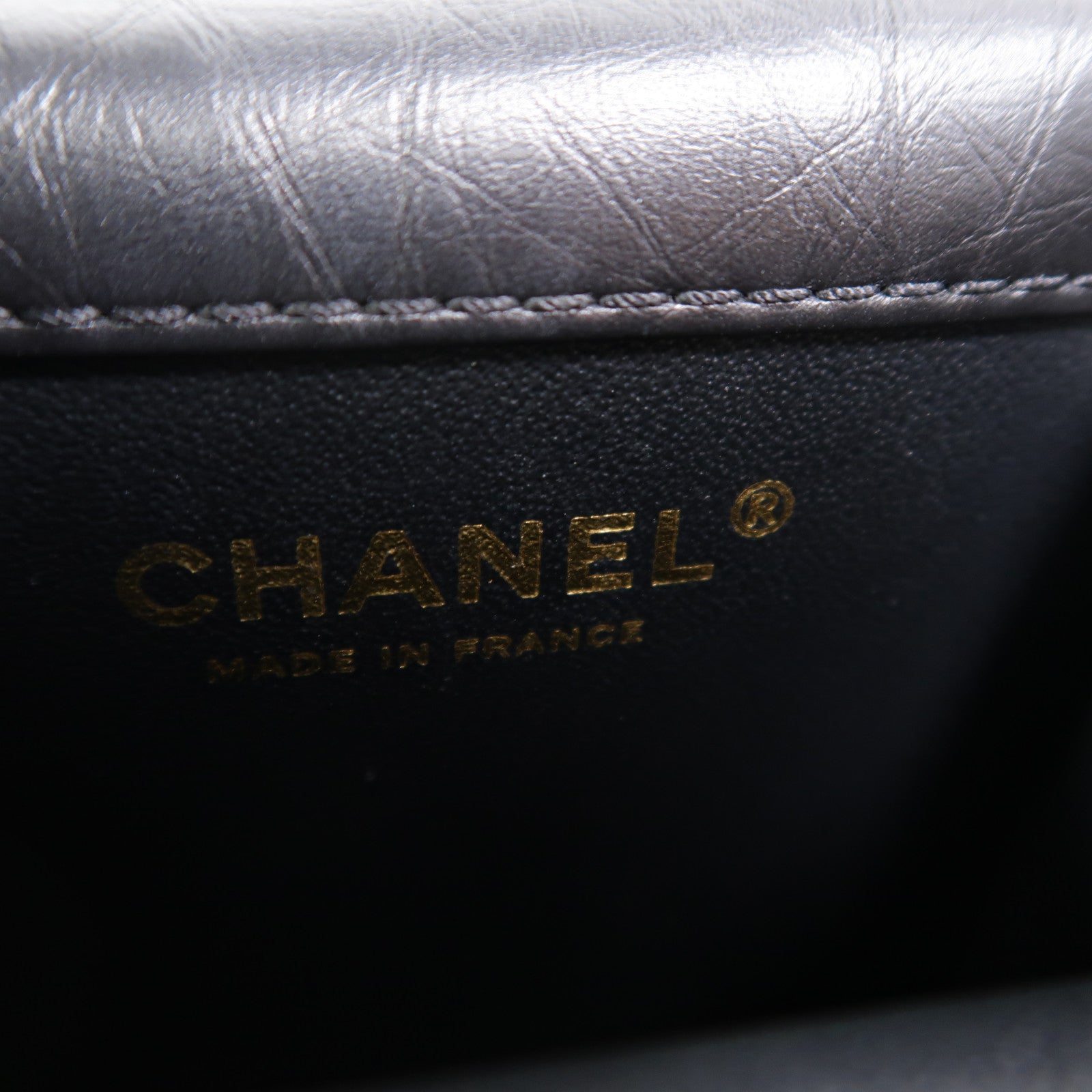 CHANEL 牛皮皮革2.55鏈帶肩背袋
