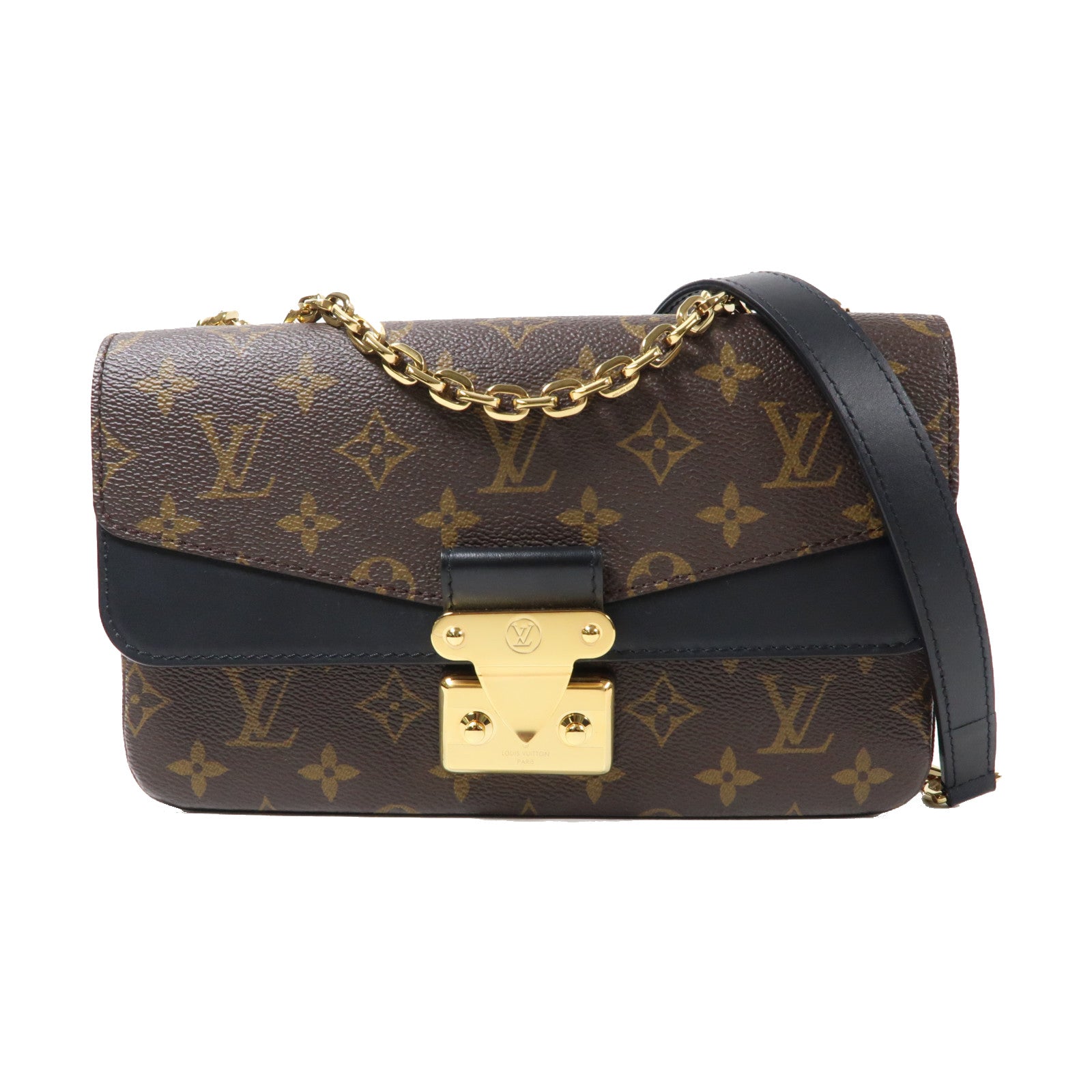 LOUIS VUITTON 【激減優惠】Monogram Marceau金扣肩背袋啡色