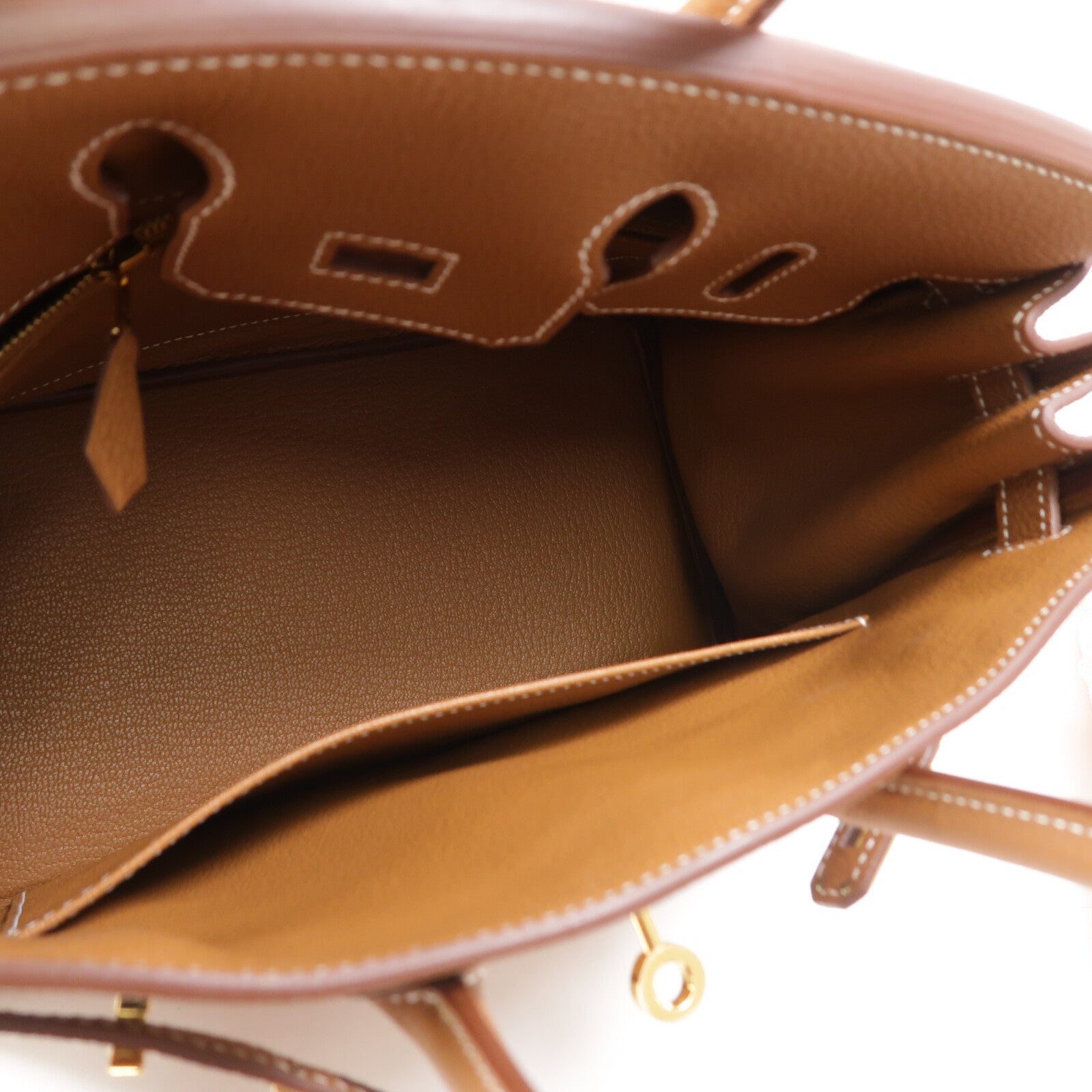 HERMES Togo皮革Birkin 25手挽袋Gold