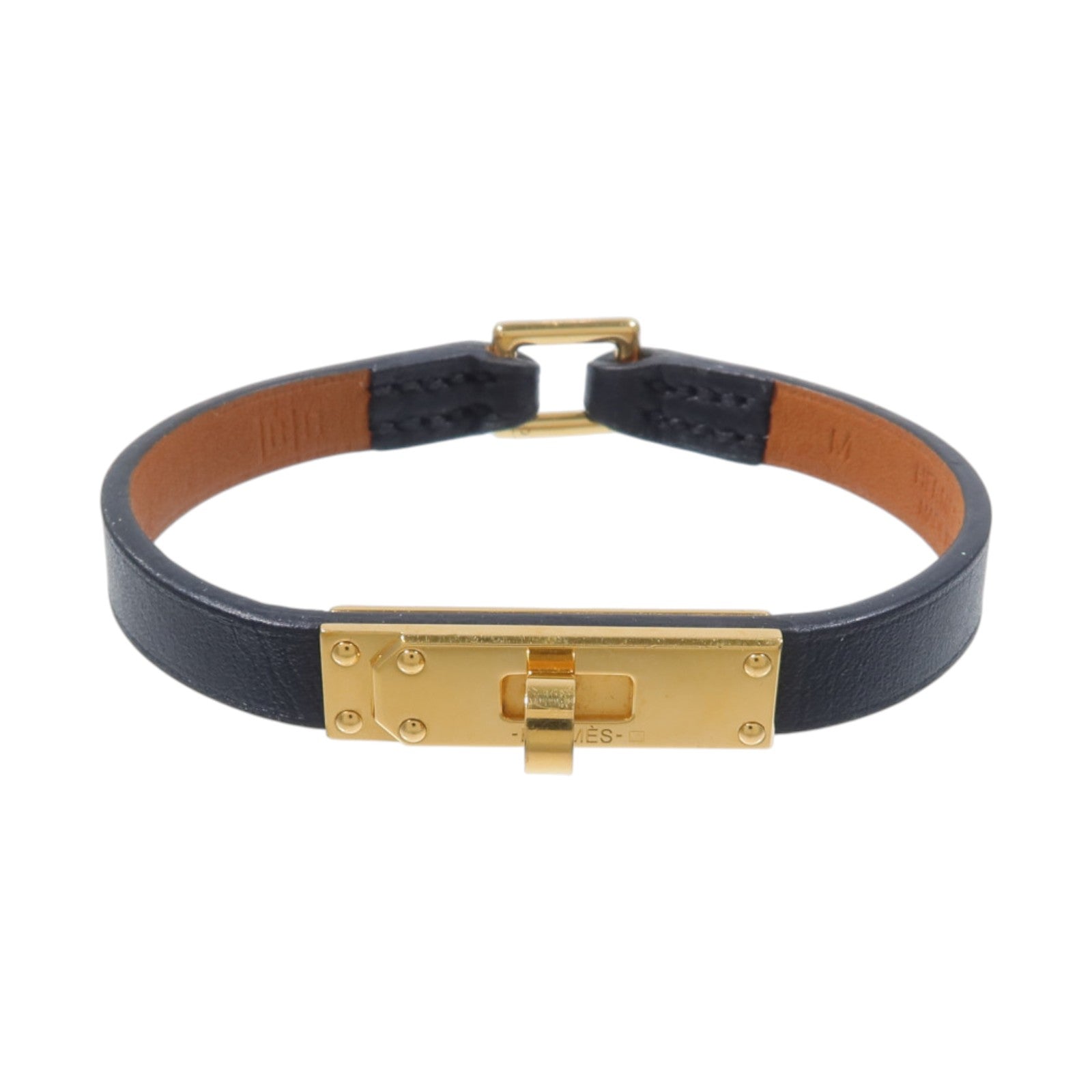 HERMES Chamonix皮革Micro Kelly Bracelet手鏈Noir