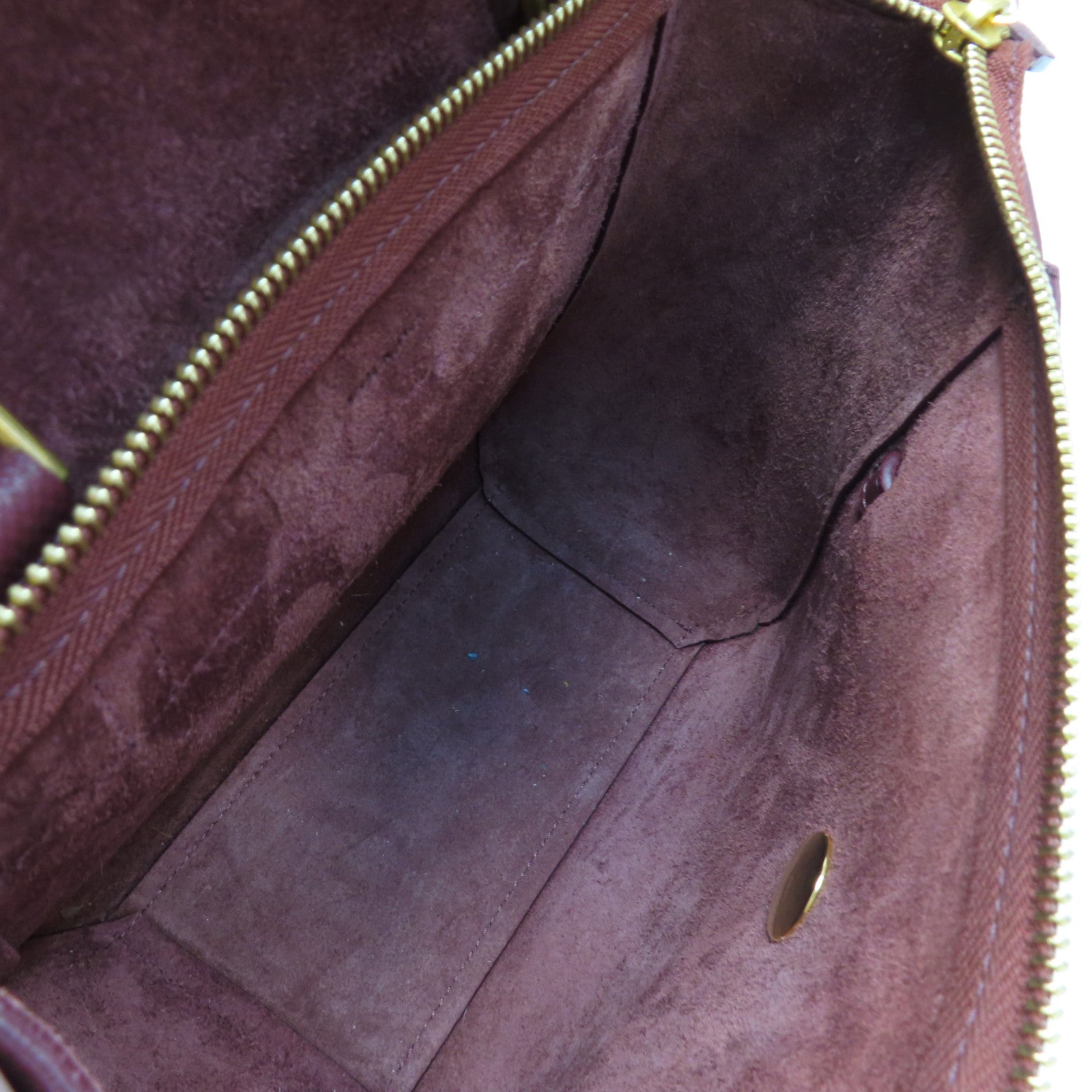 CELINE 牛皮皮革Nano Belt Bag金扣手挽肩背兩用袋紅色