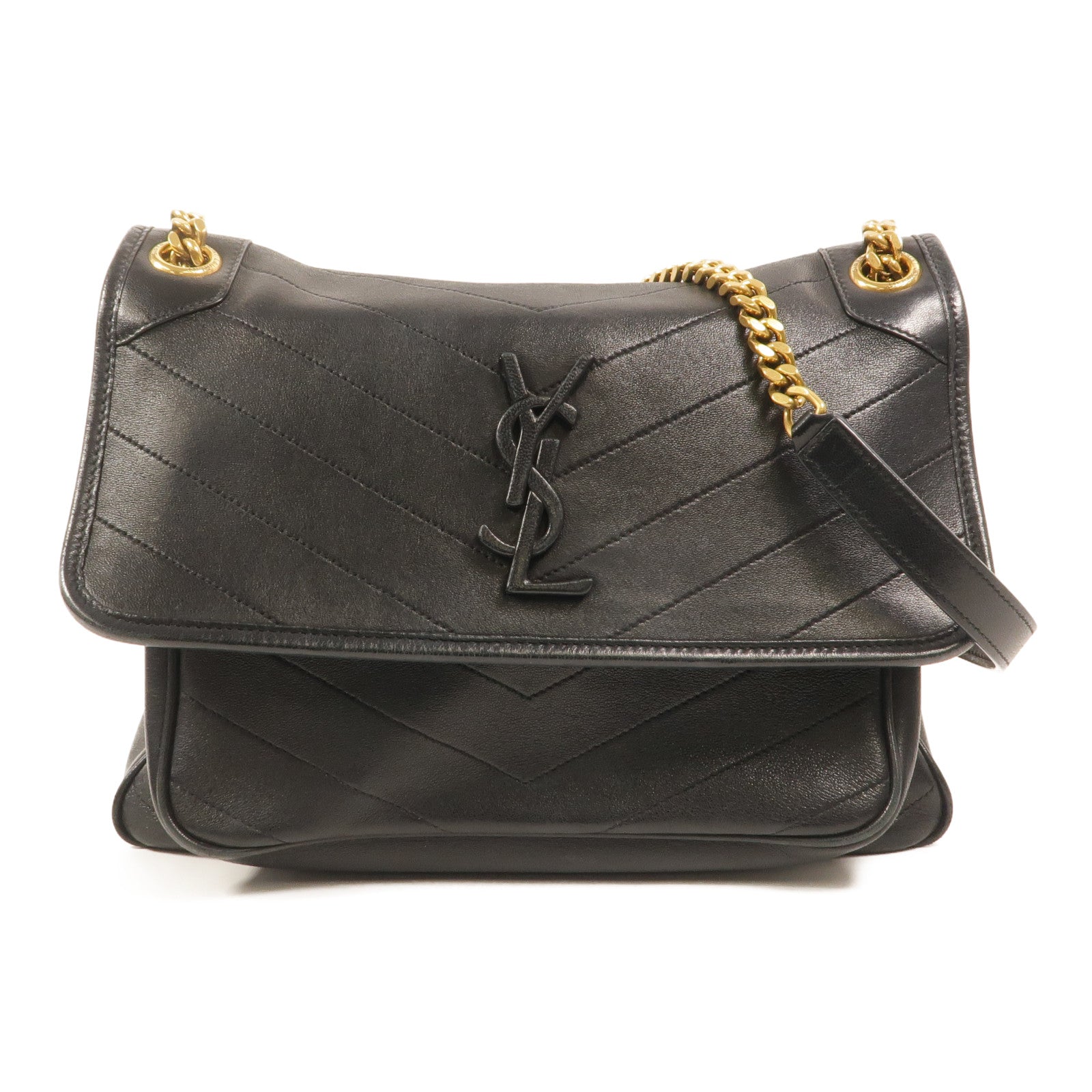 SAINT LAURENT 羊皮皮革Niki Medium鏈帶肩背袋