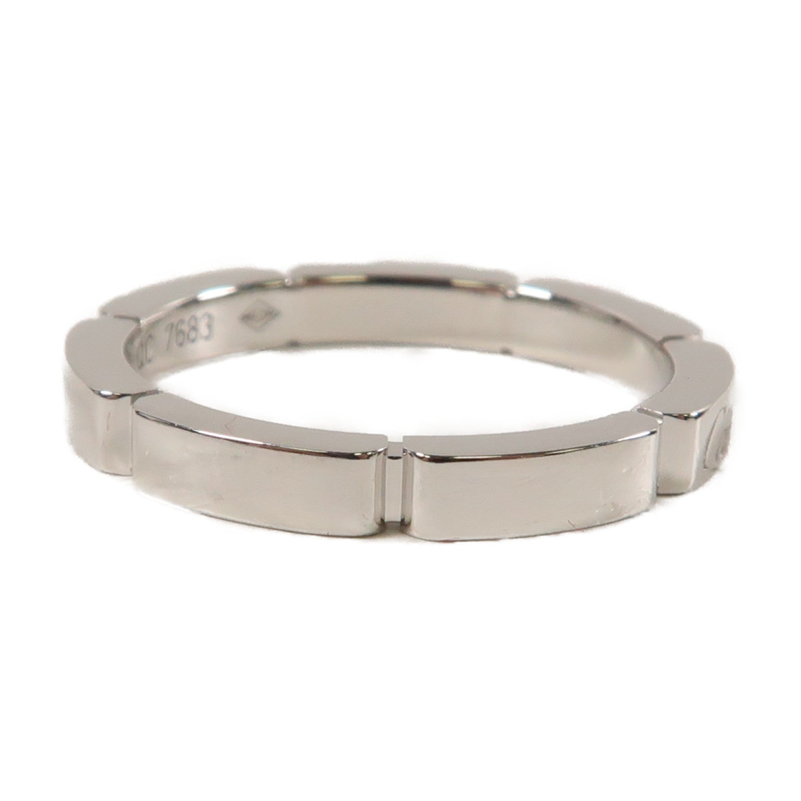 CARTIER 【激減優惠】18K白金Maillon Panthere Wedding Ring戒指US#6
