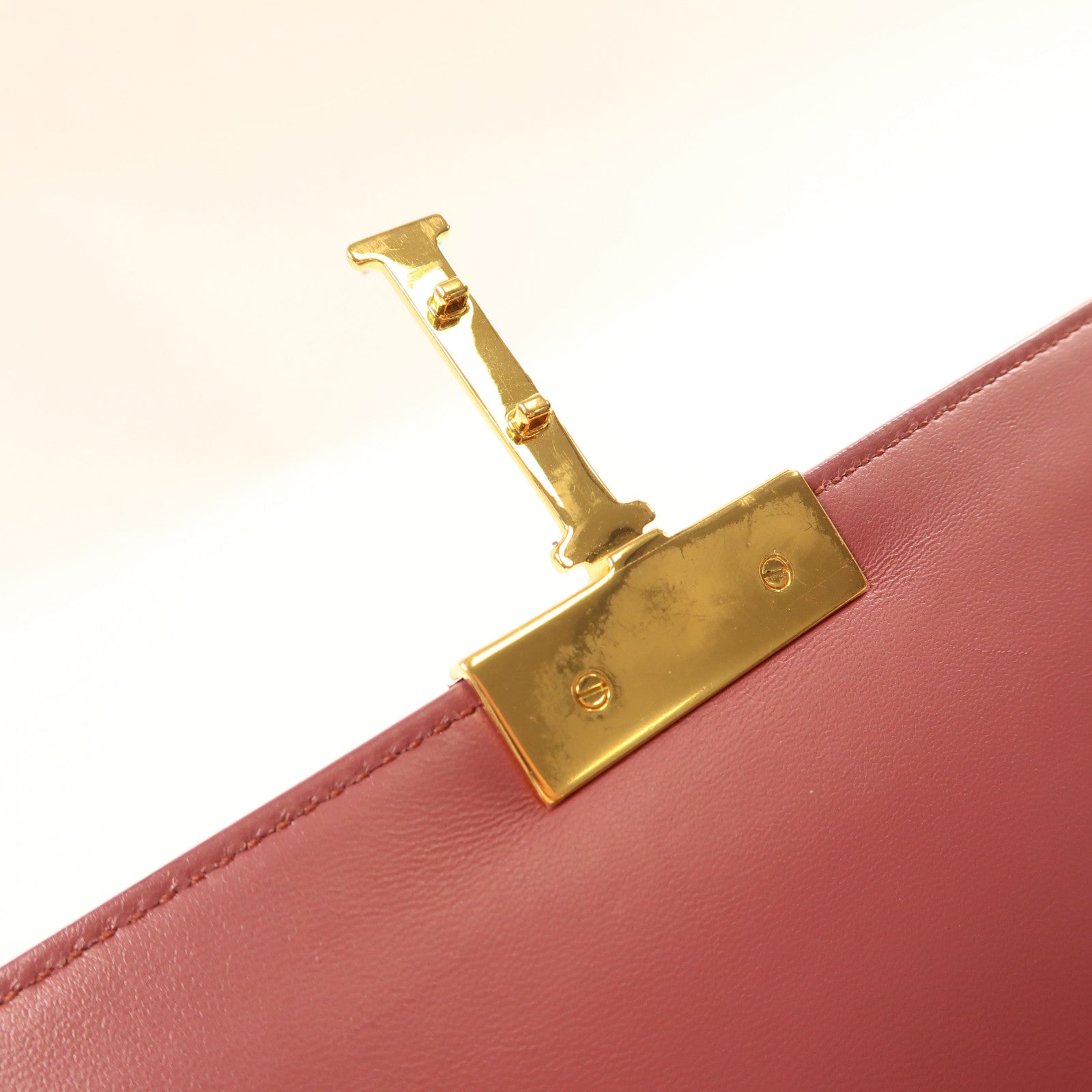 Dior 【激減優惠】牛皮皮革30 Montaigne金扣肩背袋紅色