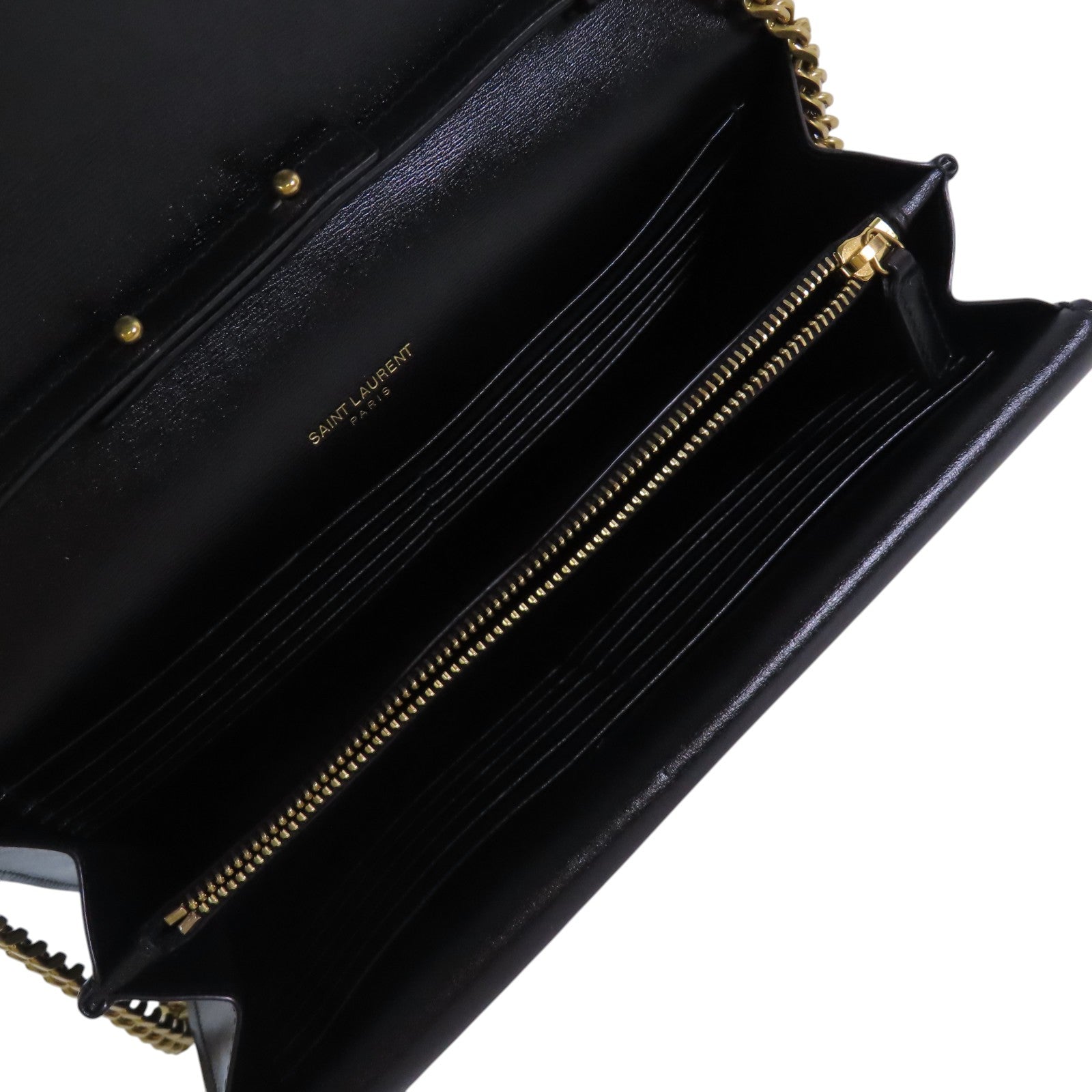 SAINT LAURENT 牛皮皮革Sulpice金扣鏈帶肩背袋