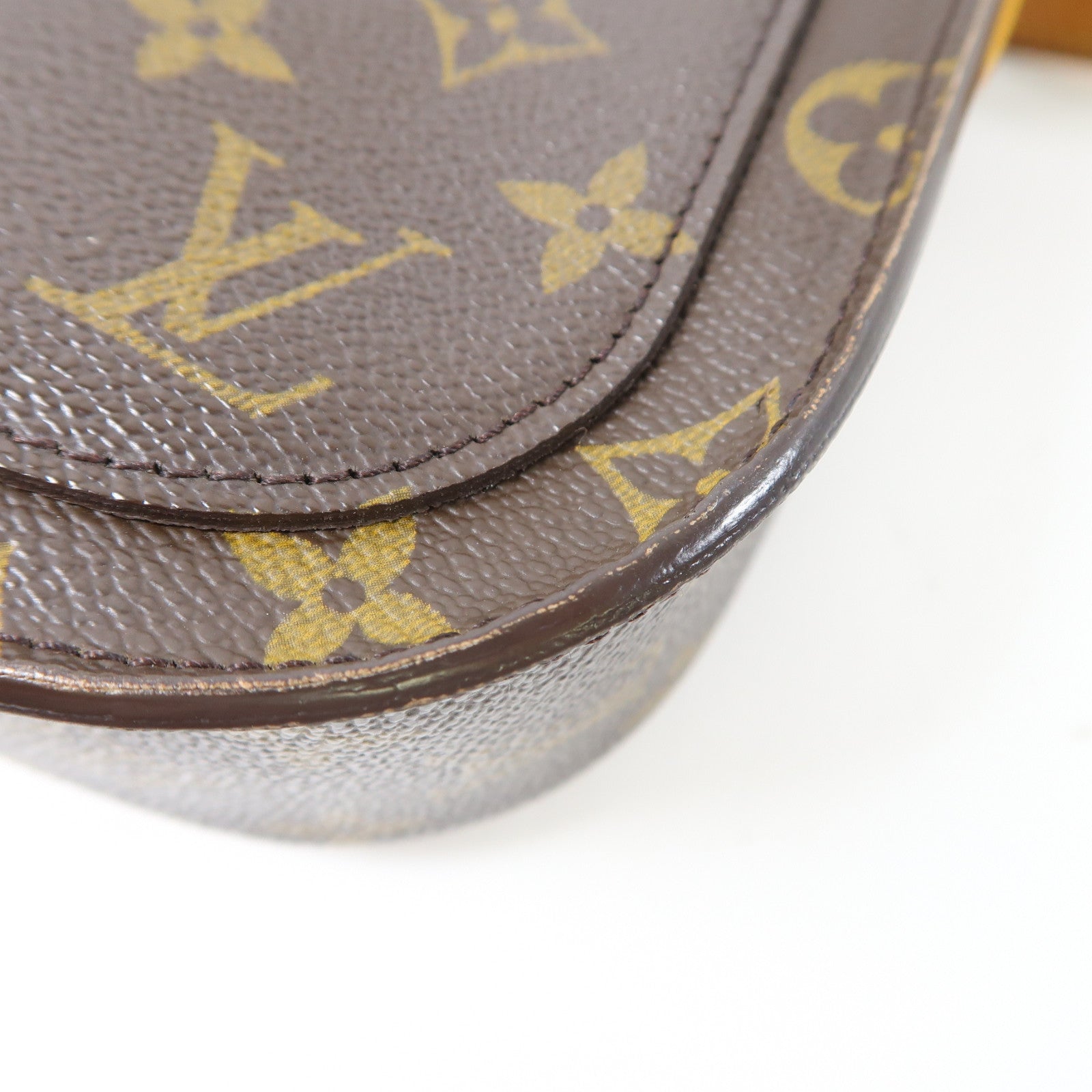 LOUIS VUITTON 【激減優惠】Monogram Saint Cloud GM金扣肩背袋啡色