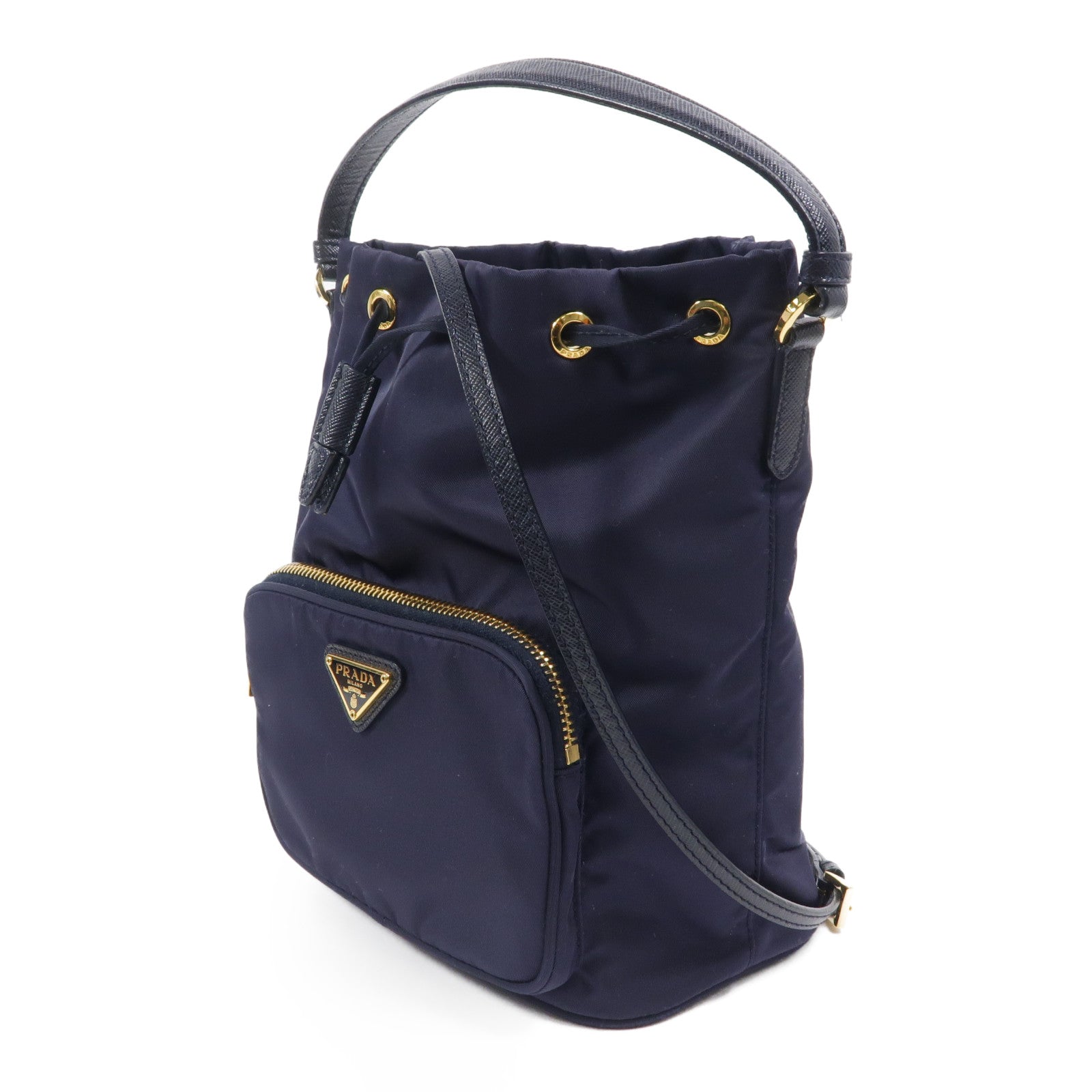PRADA 尼龍Bucket Bag手挽肩背兩用袋
