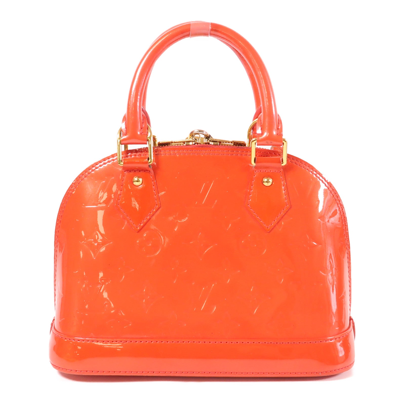 LOUIS VUITTON Monogram Vernis Alma BB金扣手挽肩背兩用袋