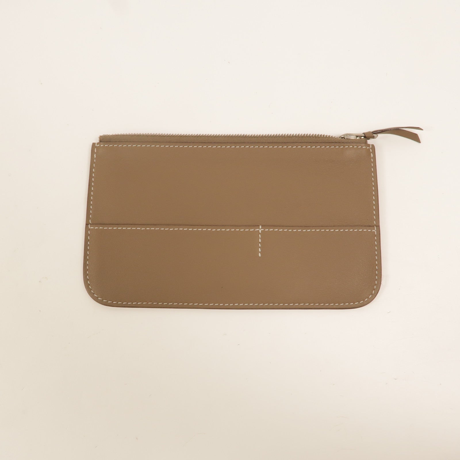 HERMES Swift皮革Dogon MM長錢包Etoupe