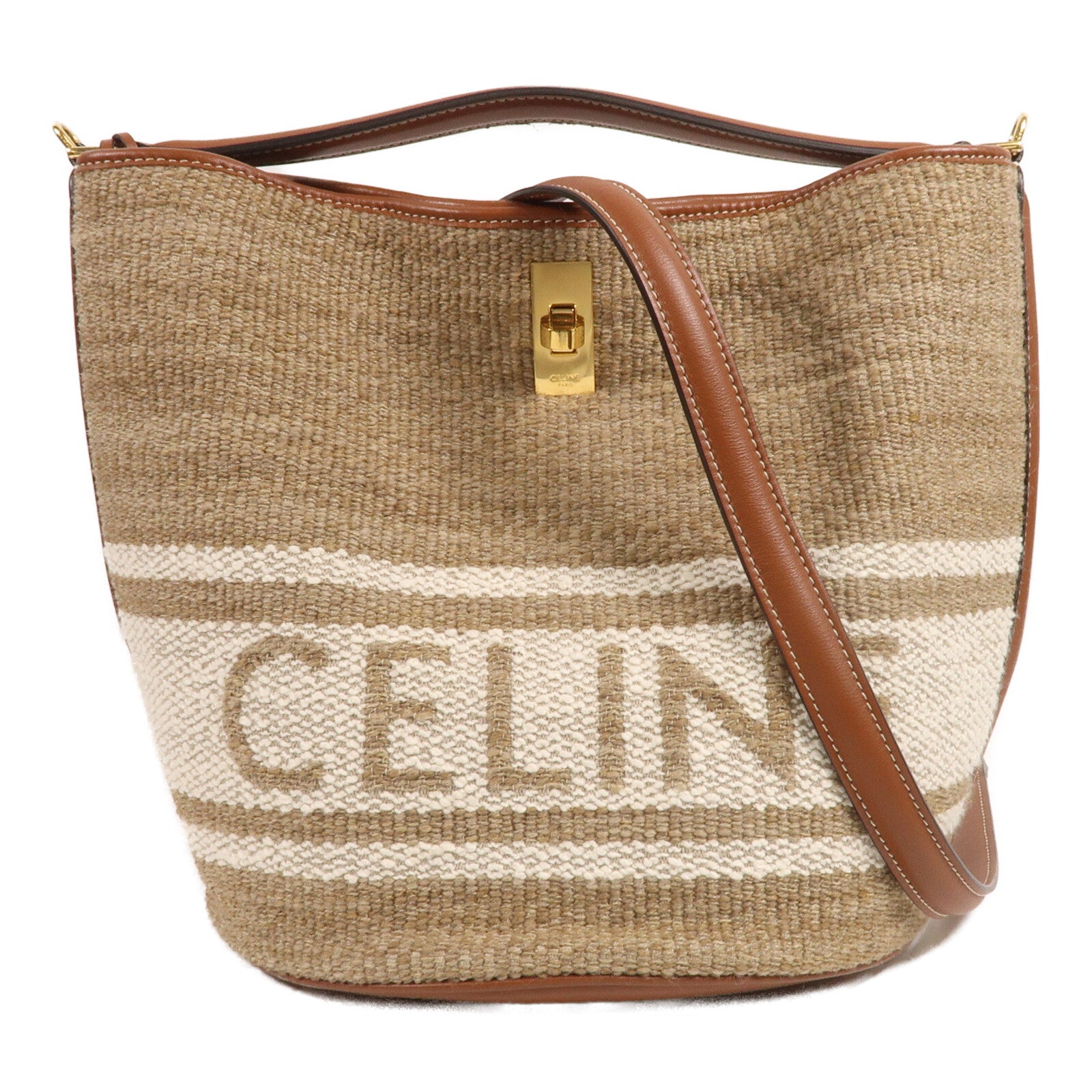CELINE 帆布Bucket 16 Bag手挽肩背兩用袋