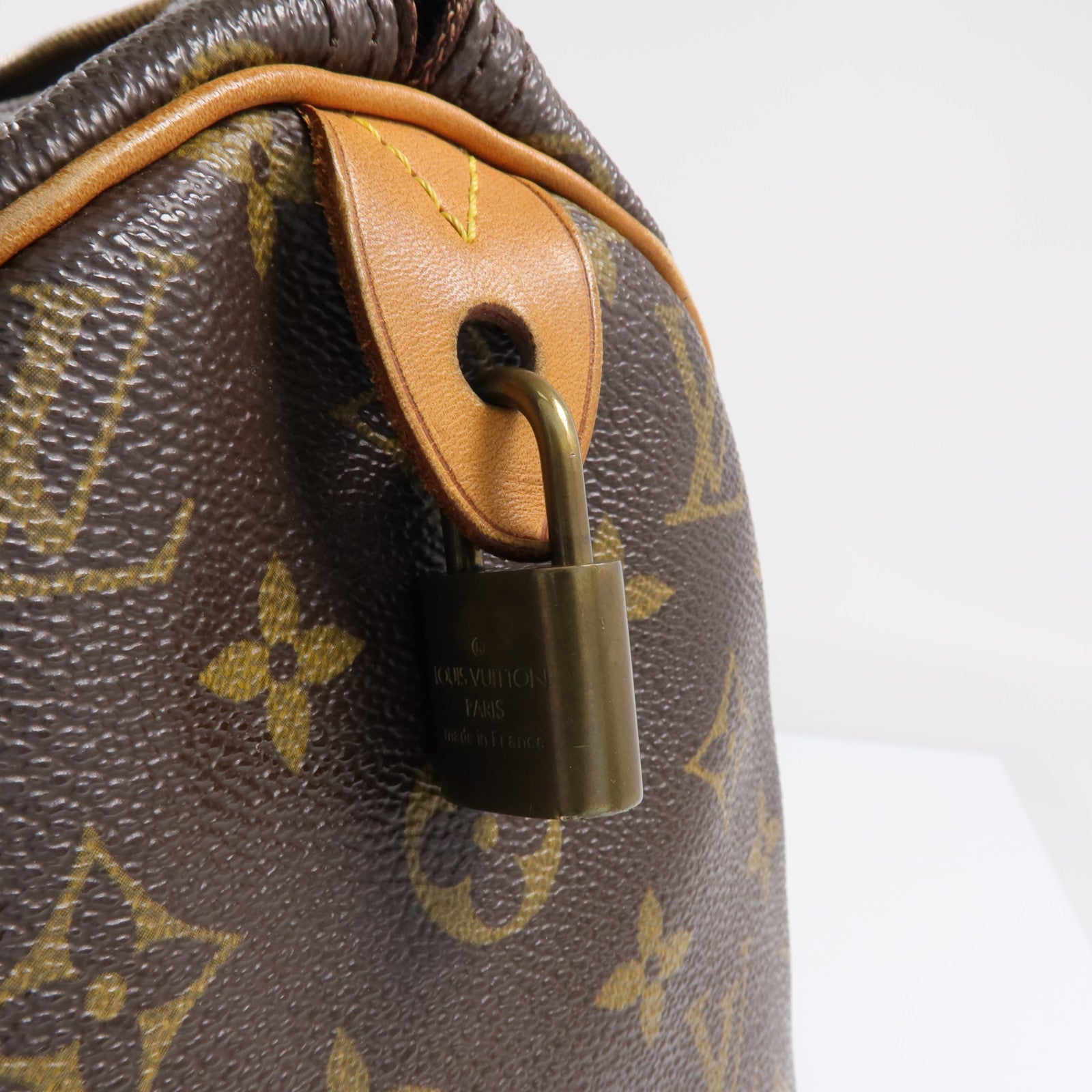LOUIS VUITTON Monogram Speedy 30金扣手挽袋