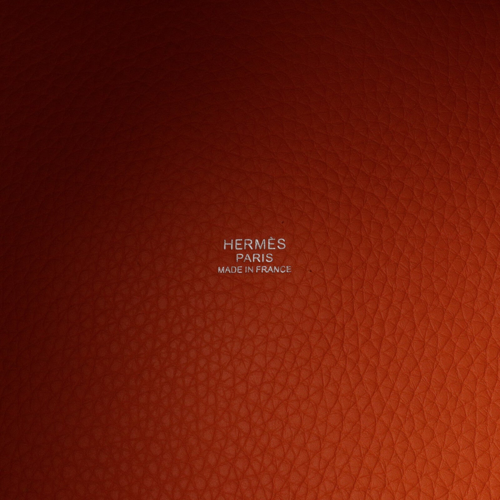 HERMES Clemence皮革Picotin GM手挽袋Orange