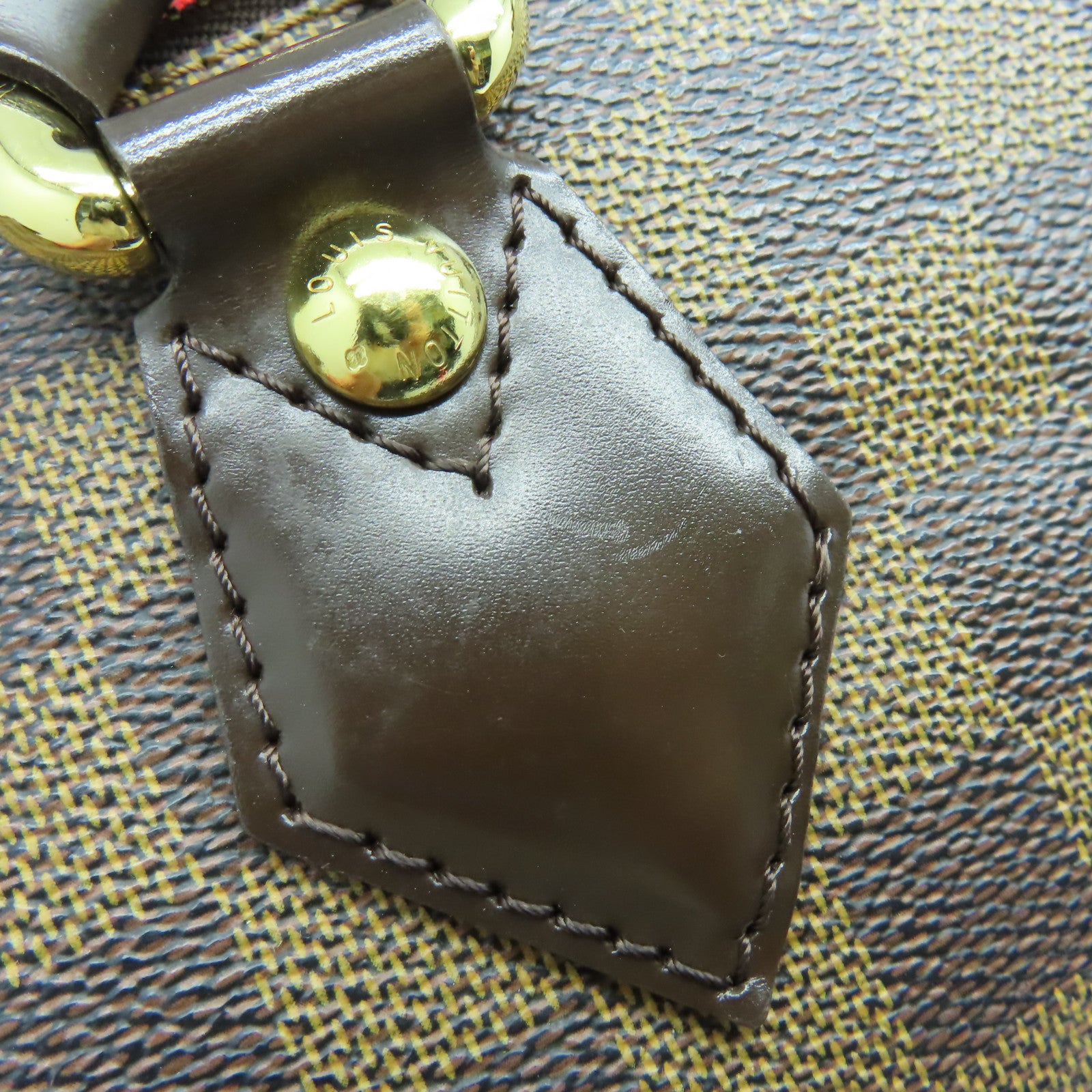 LOUIS VUITTON 【激減優惠】Damier Saleya PM金扣手挽袋啡色
