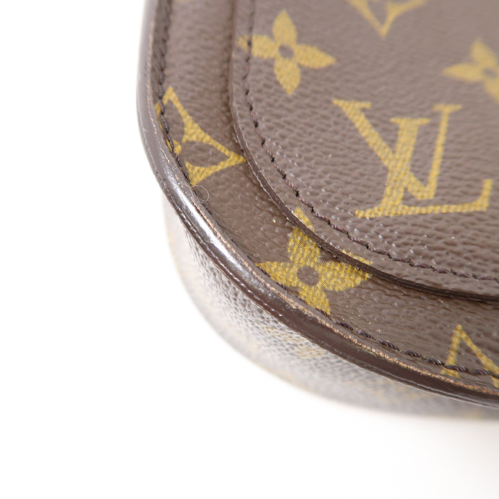 LOUIS VUITTON 【激減優惠】Monogram Saint Cloud GM金扣肩背袋啡色