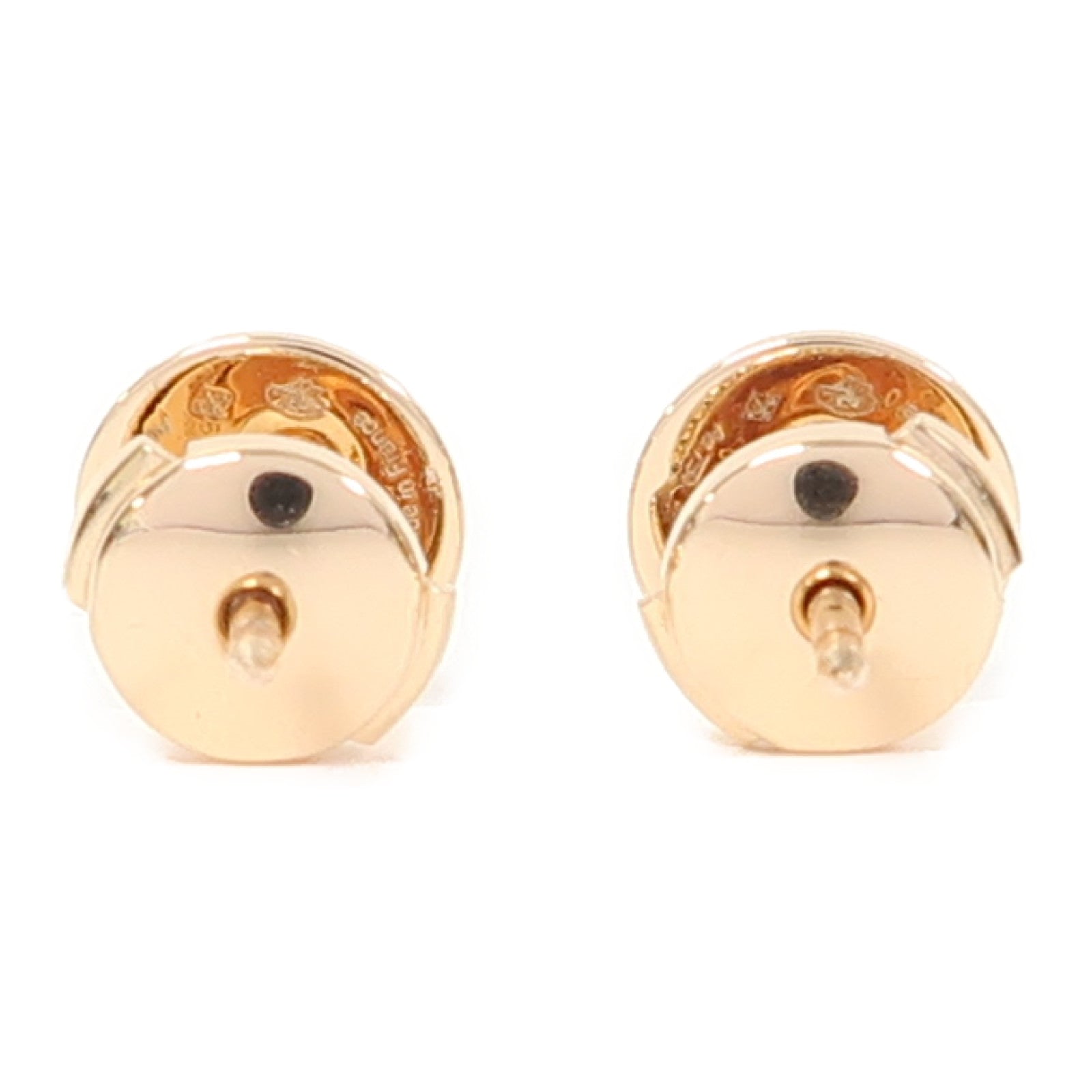 HERMES 18K玫瑰金Ex-Libris Earrings耳環