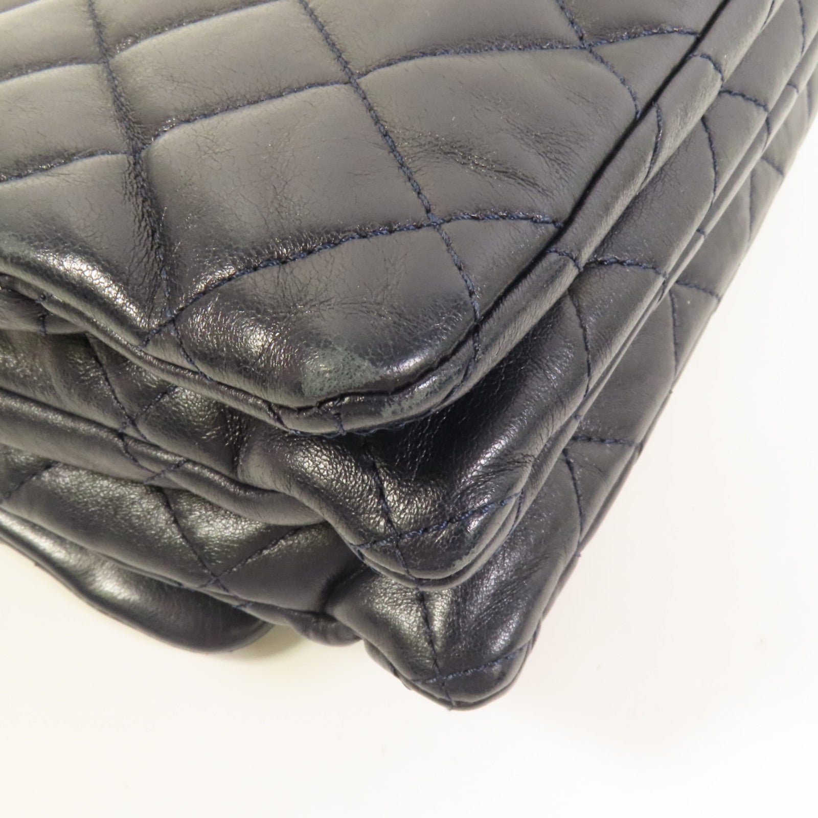 CHANEL 羊皮皮革Chain Shoulder金扣鏈帶肩背袋