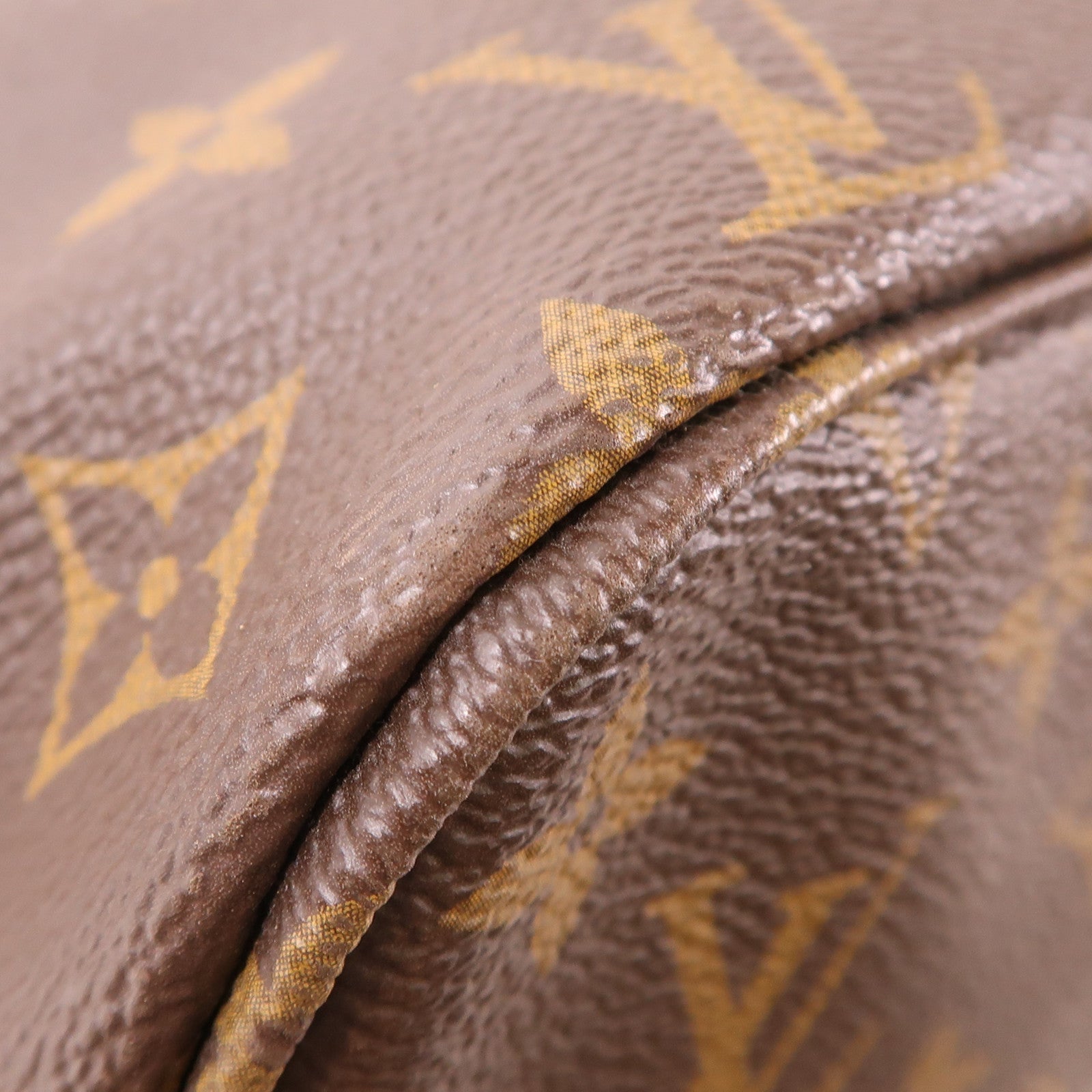 LOUIS VUITTON Monogram Neverfull MM金扣手挽袋