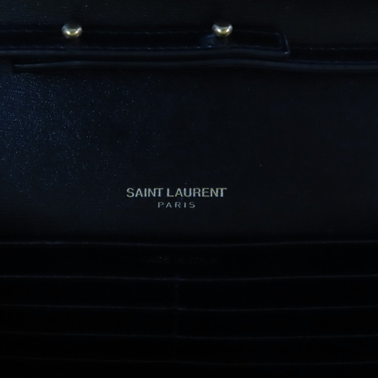 SAINT LAURENT 牛皮皮革Sulpice金扣鏈帶肩背袋