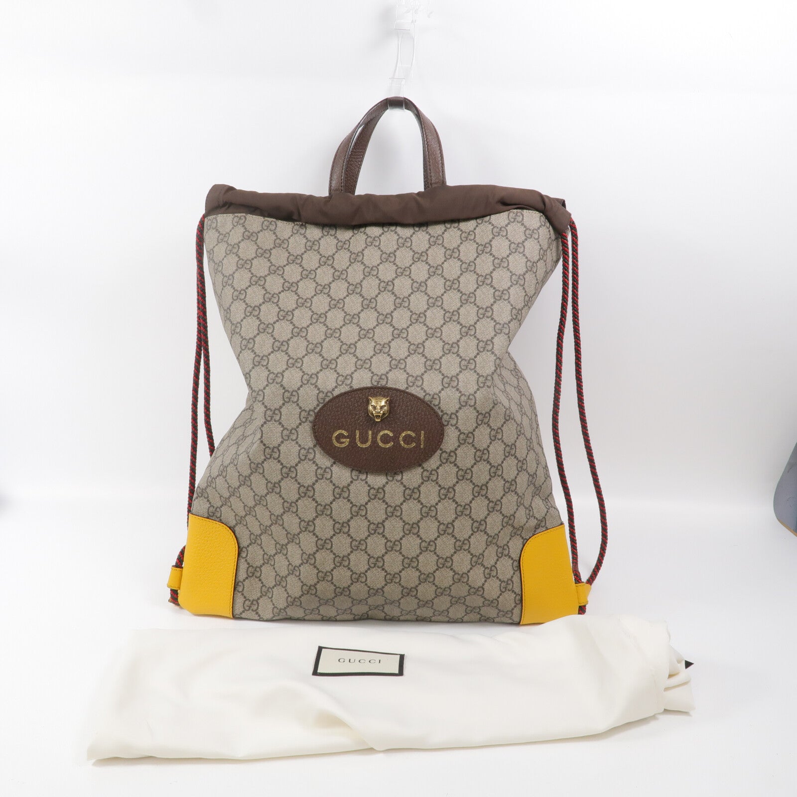 GUCCI 塗層帆布Drawstring Backpack背包