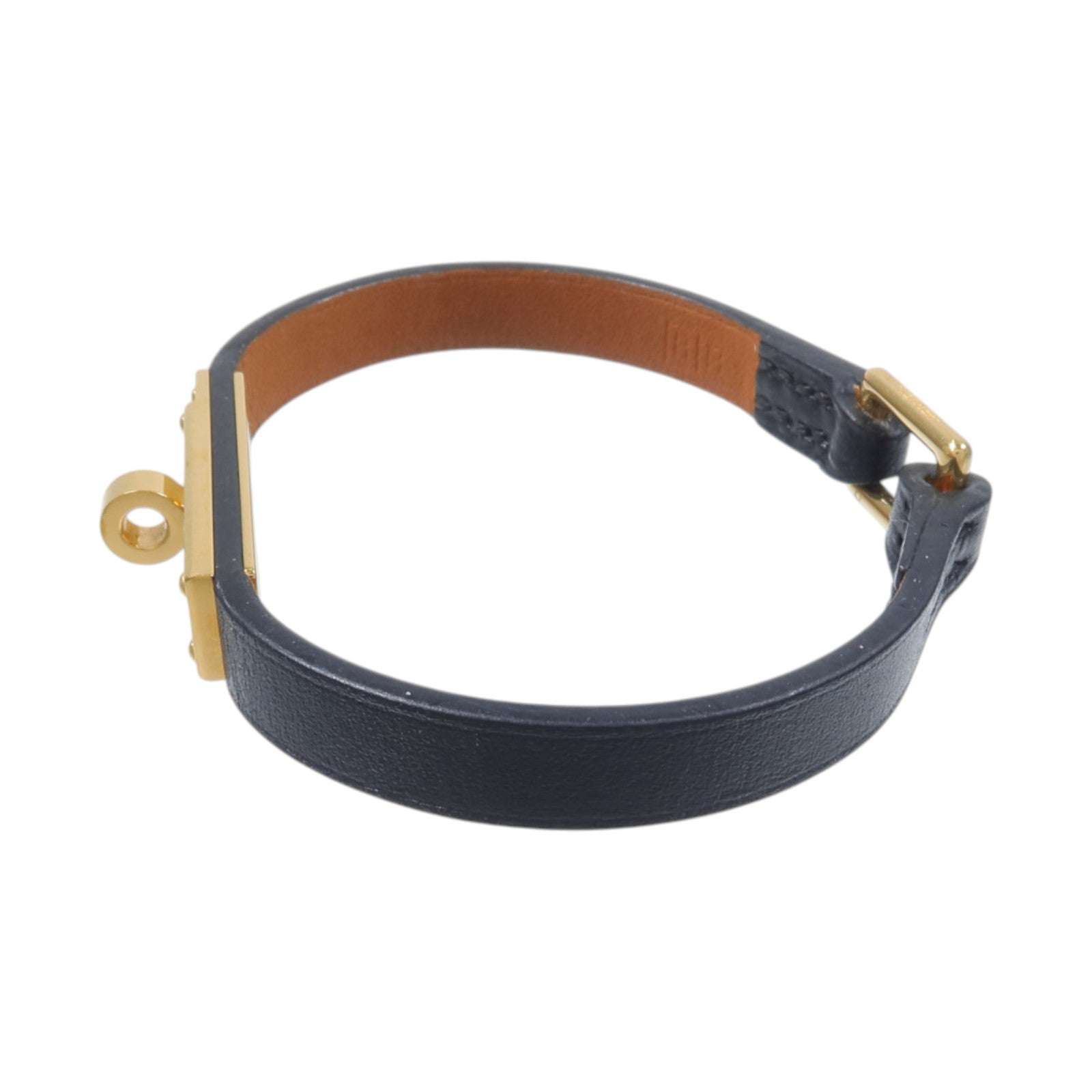 HERMES Chamonix皮革Micro Kelly Bracelet手鏈Noir