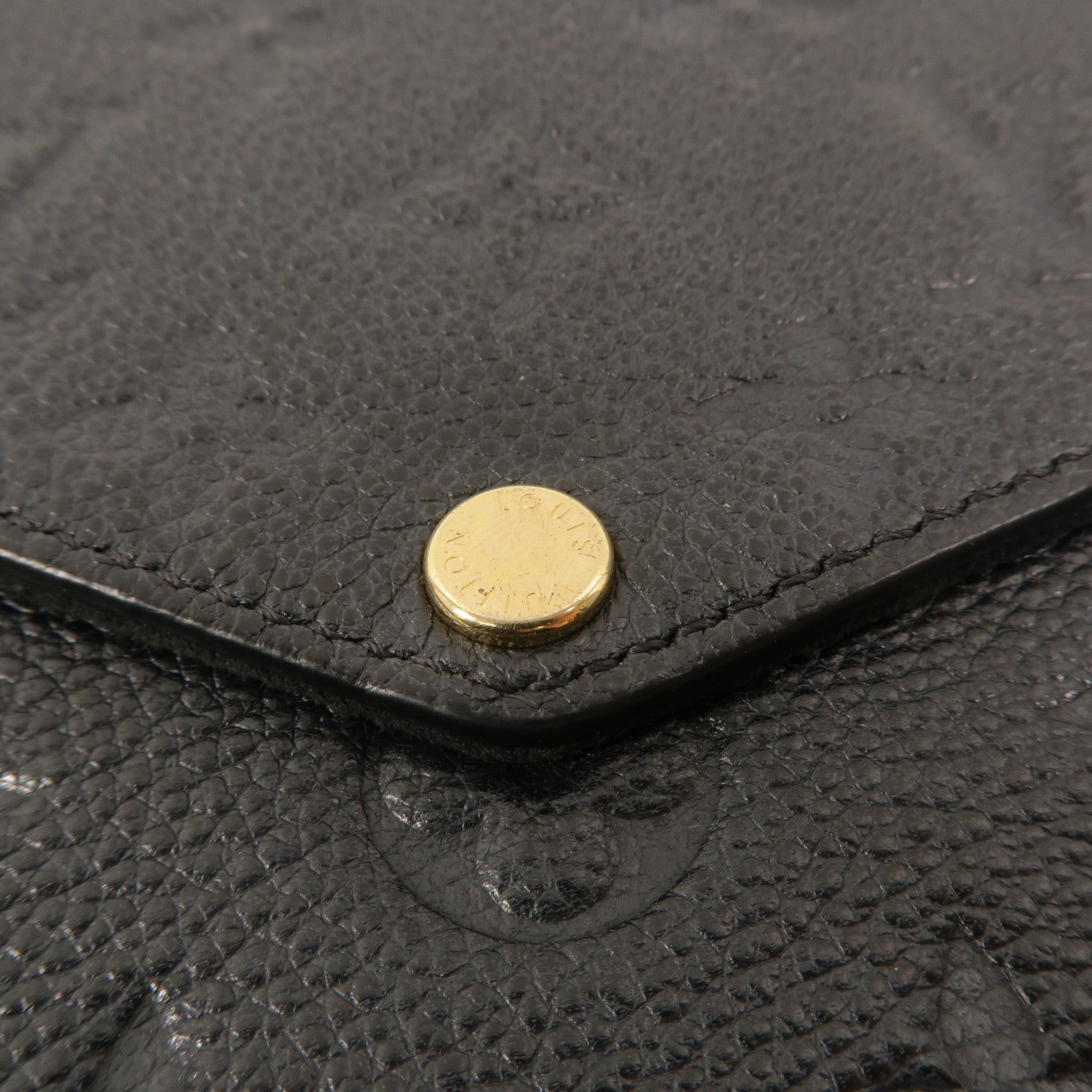 LOUIS VUITTON Monogram Empreinte Felicie Pochette鏈帶肩背袋