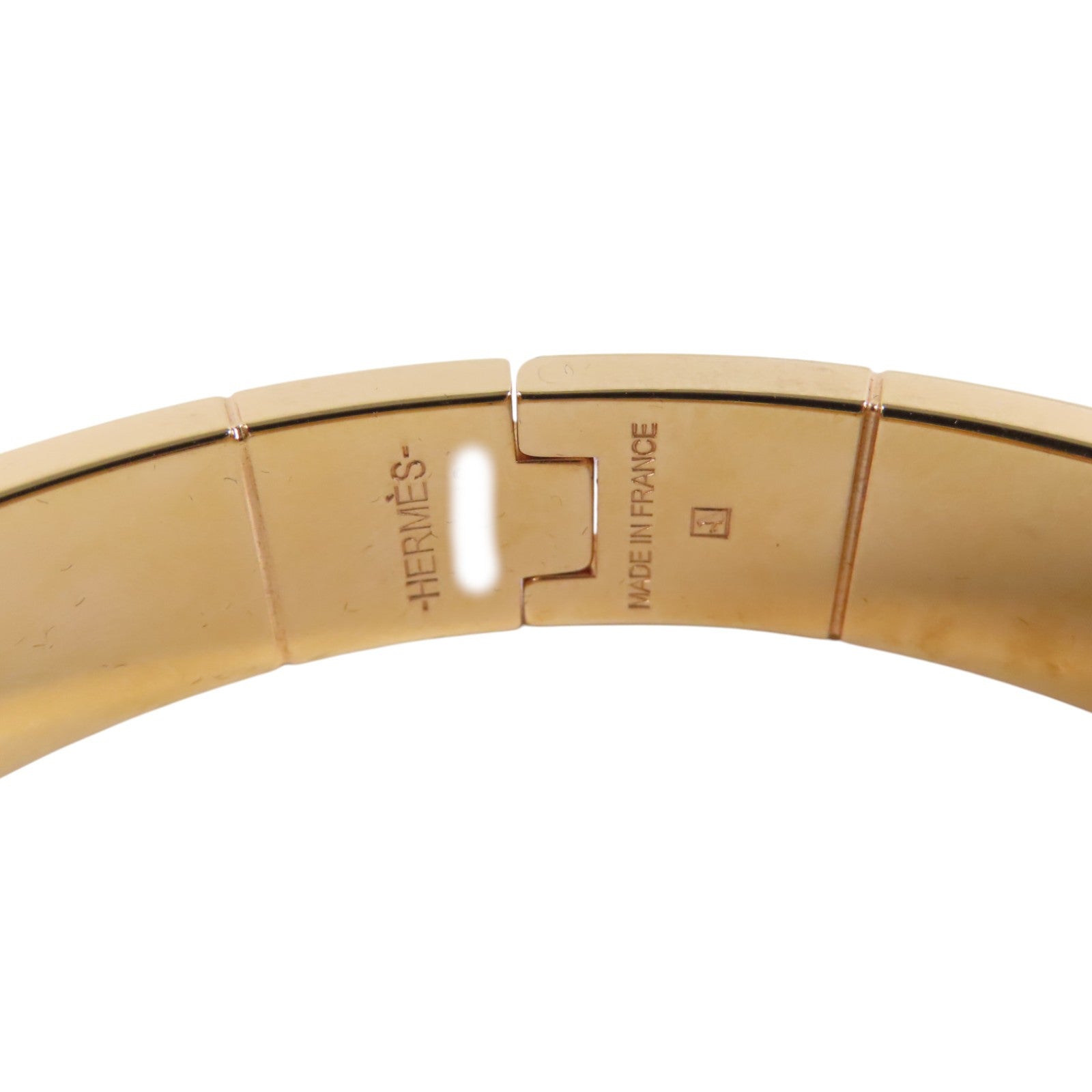 HERMES 金屬/琺瑯Hinged Bracelet金扣手鐲