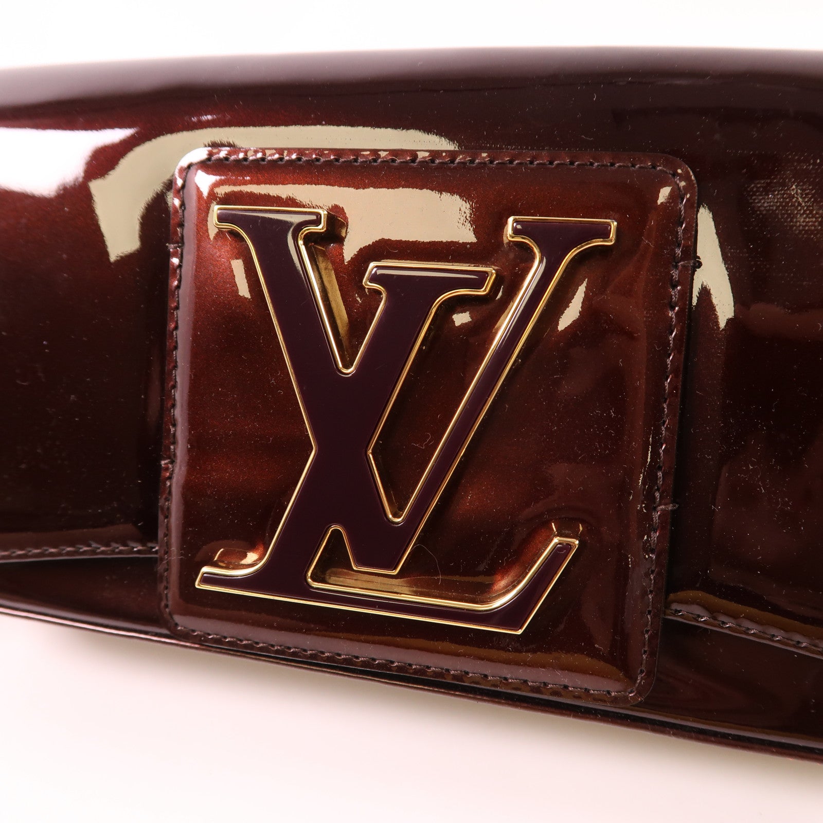 LOUIS VUITTON Vernis Pouchette Sobe金扣手拿包