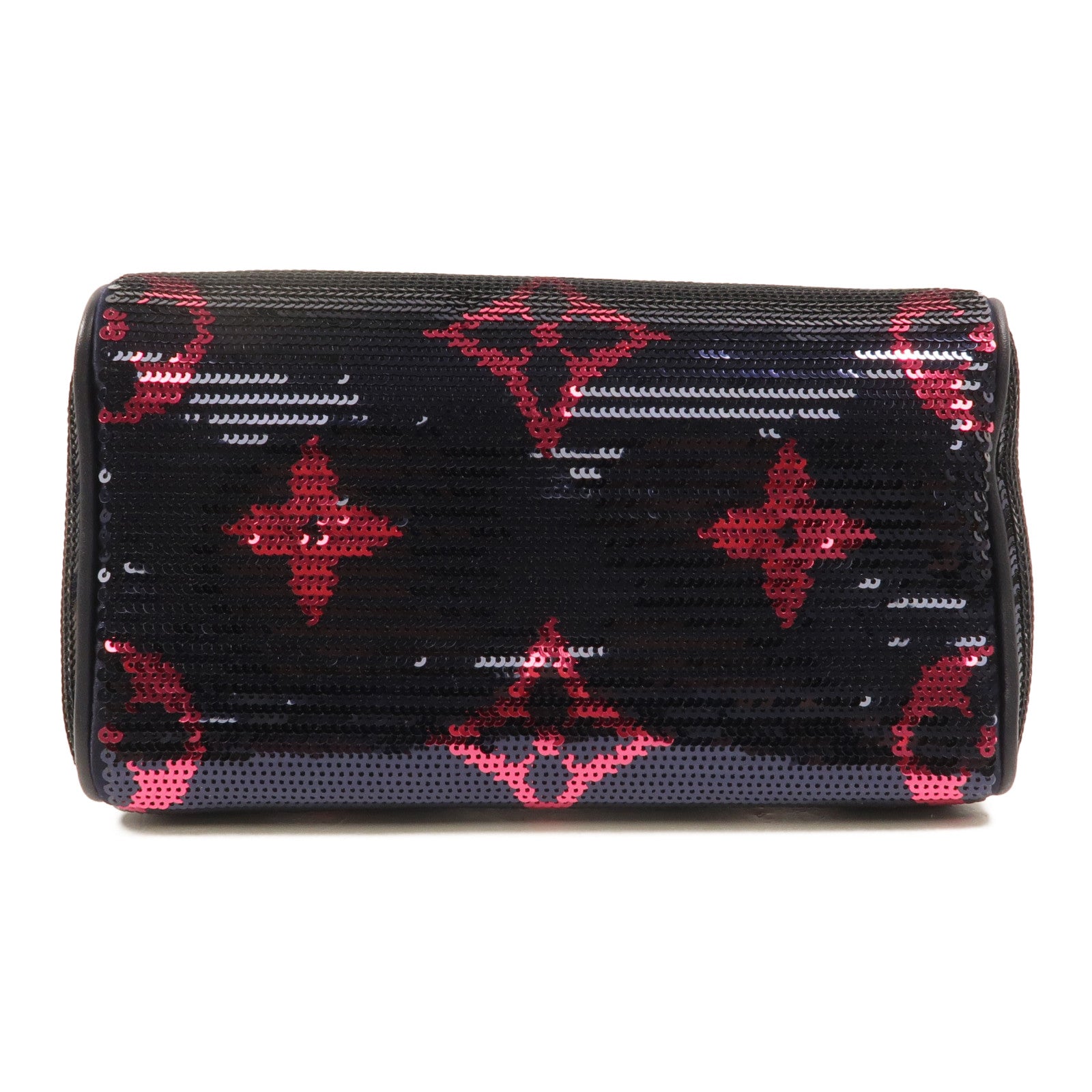 LOUIS VUITTON Satin/Sequins Speedy Bandouliere 18手挽肩背兩用袋