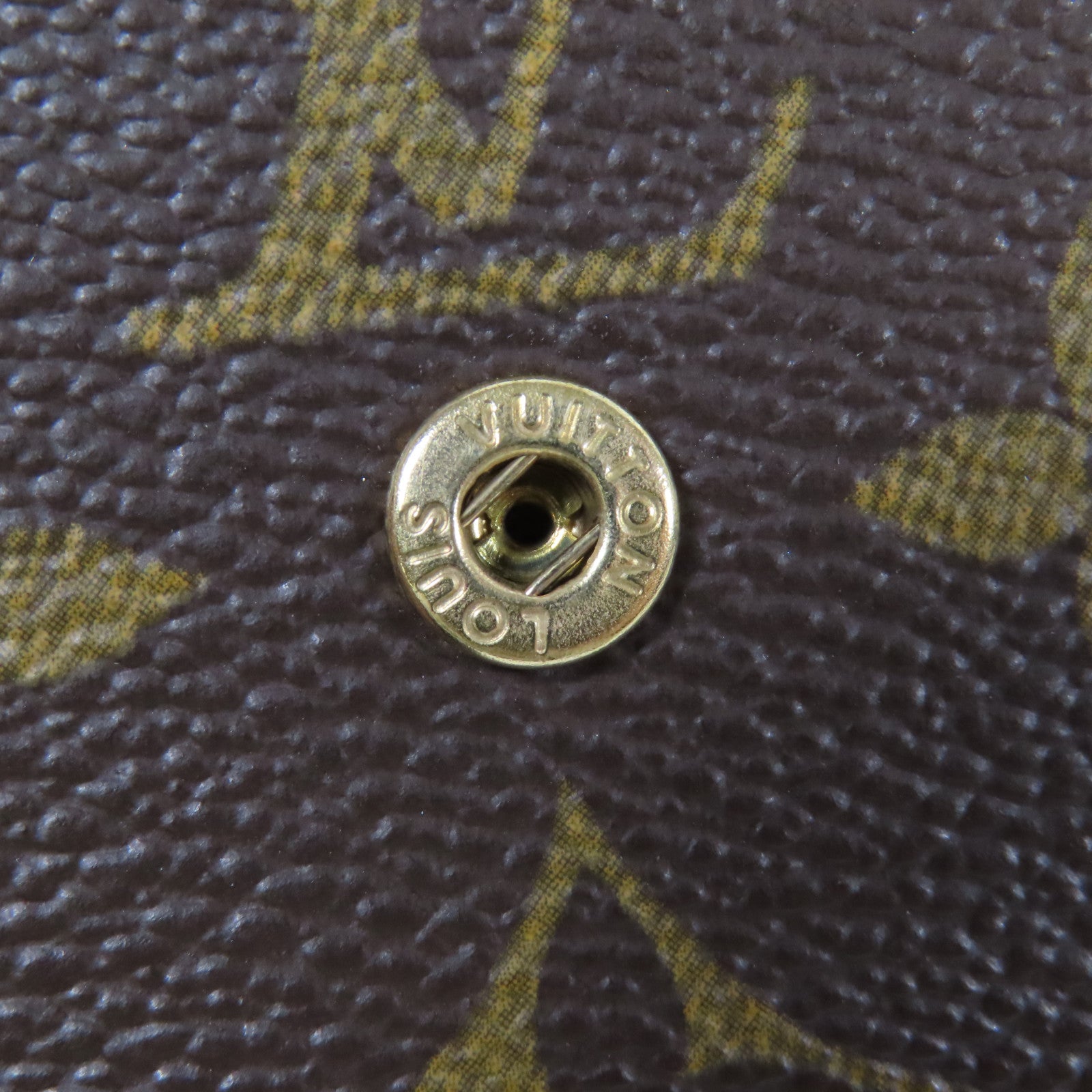 LOUIS VUITTON Monogram Wallet金扣錢包啡色