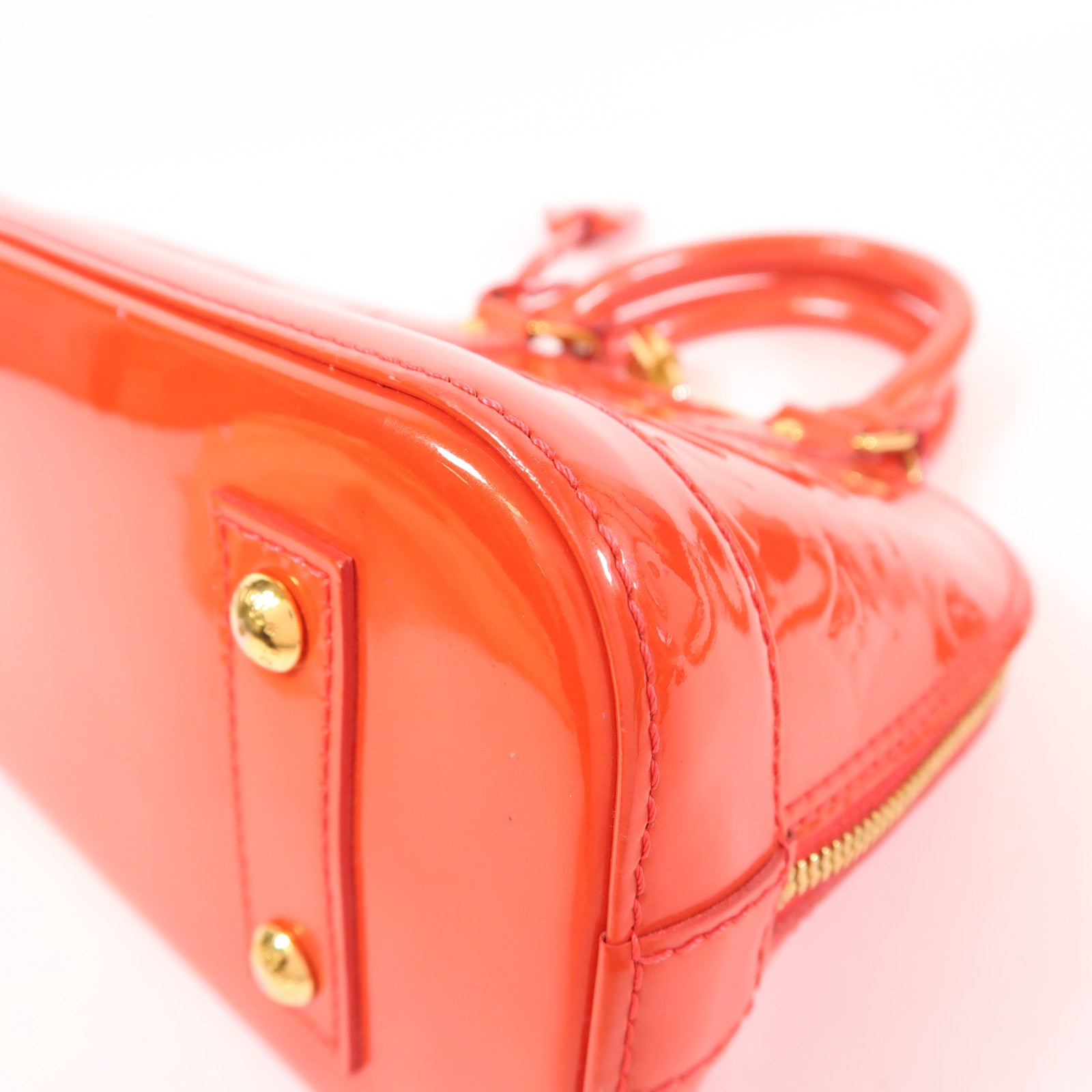 LOUIS VUITTON Monogram Vernis Alma BB金扣手挽肩背兩用袋