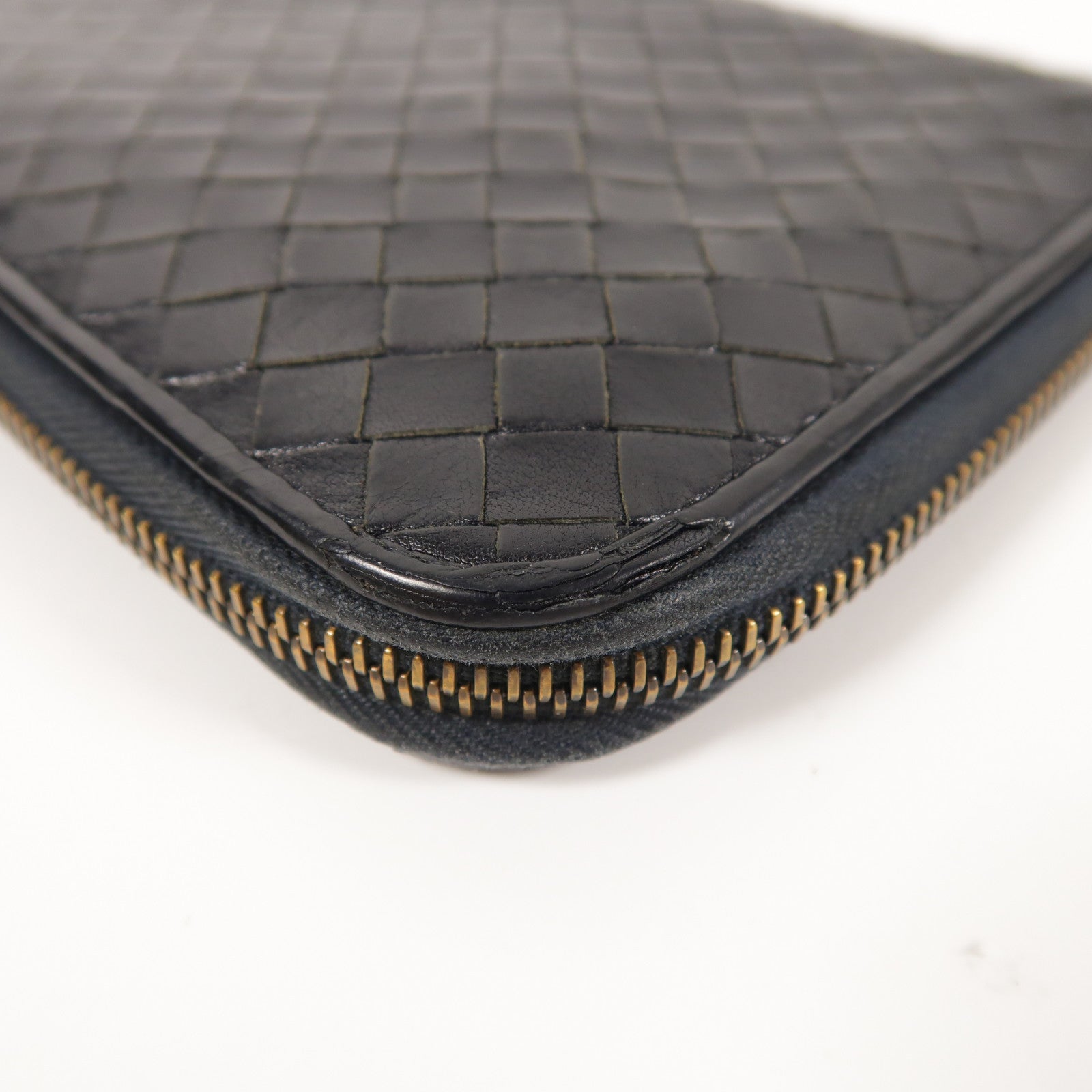 BOTTEGA VENETA 【激減優惠】牛皮皮革Zipper Long Wallet長錢包