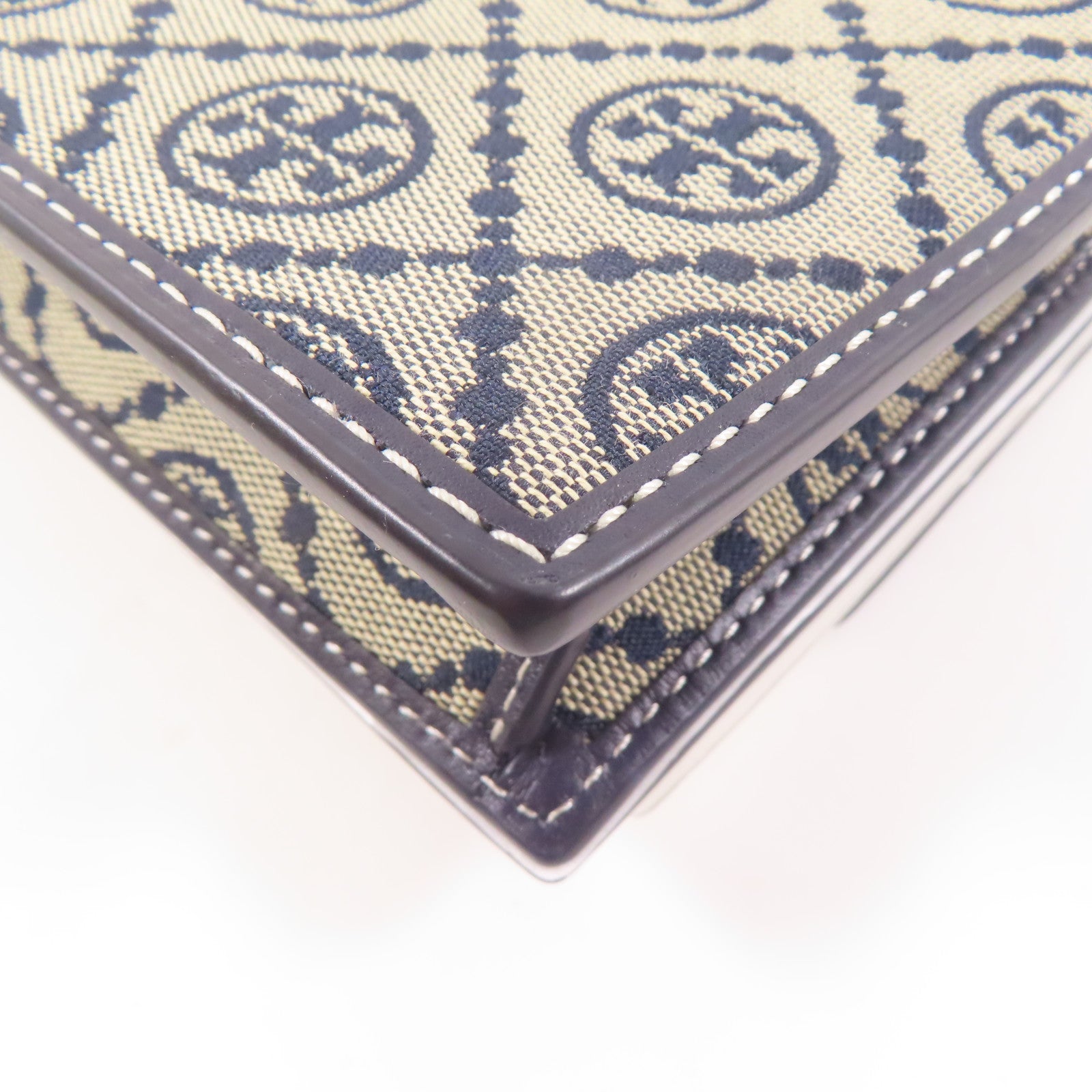Tory Burch 帆布Shoulder Bag金扣肩背袋灰色