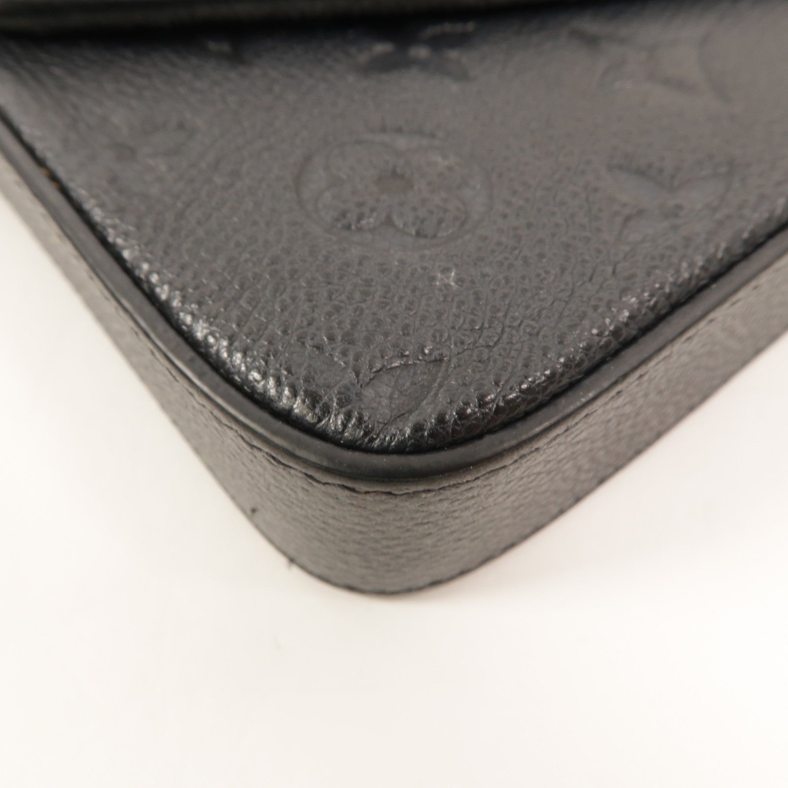 LOUIS VUITTON Monogram Empreinte Felicie Pochette鏈帶肩背袋