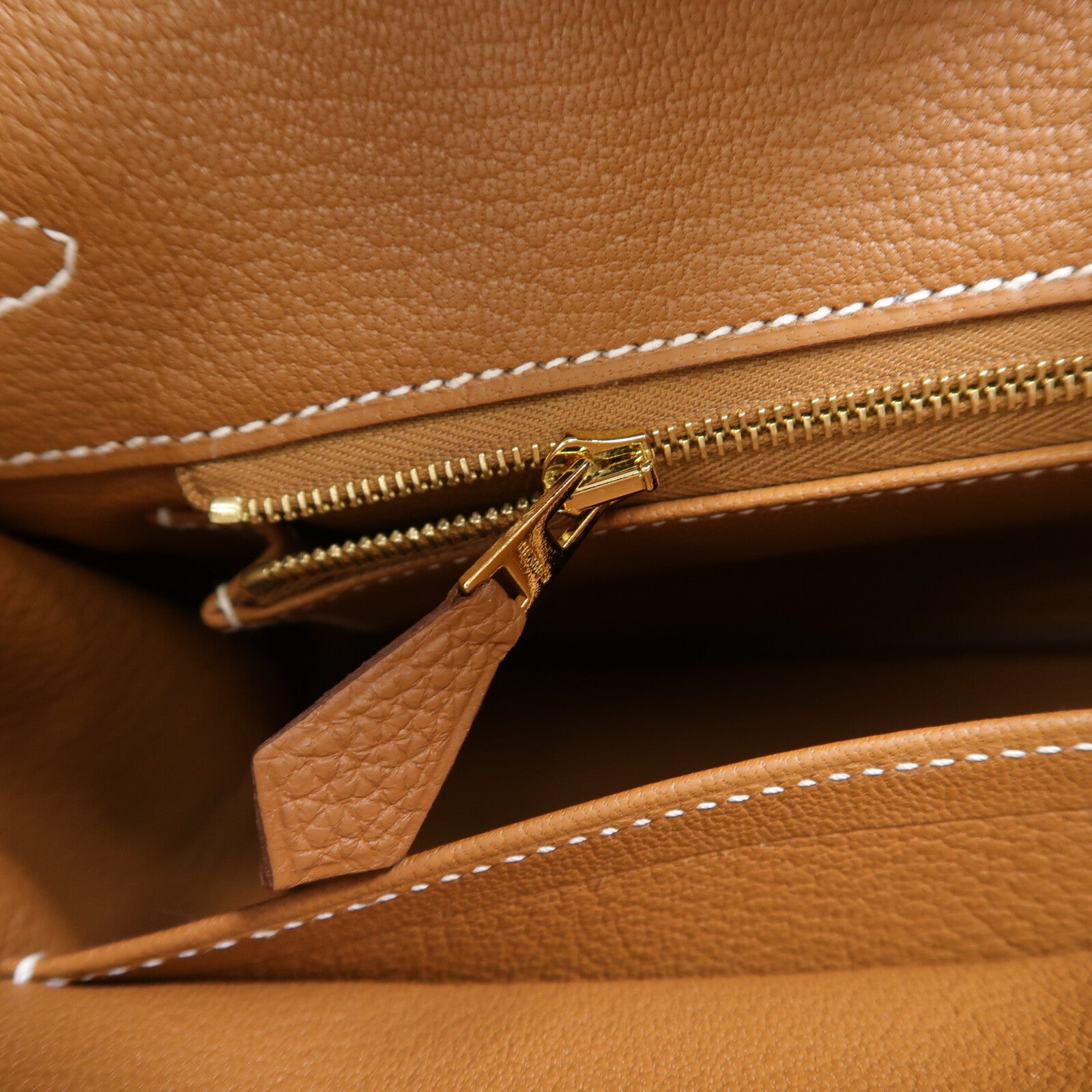 HERMES Togo皮革Birkin 25手挽袋Gold