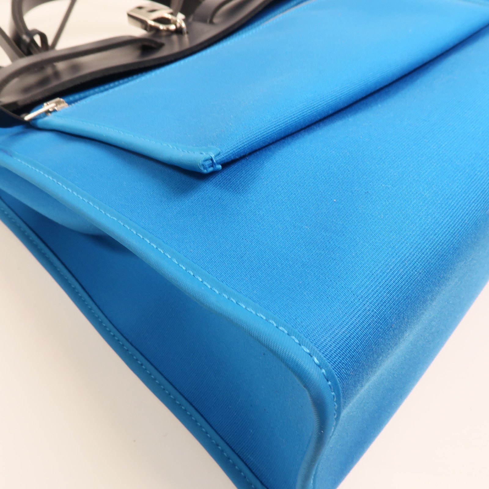 HERMES 帆布Herbag PM銀扣手挽肩背兩用袋