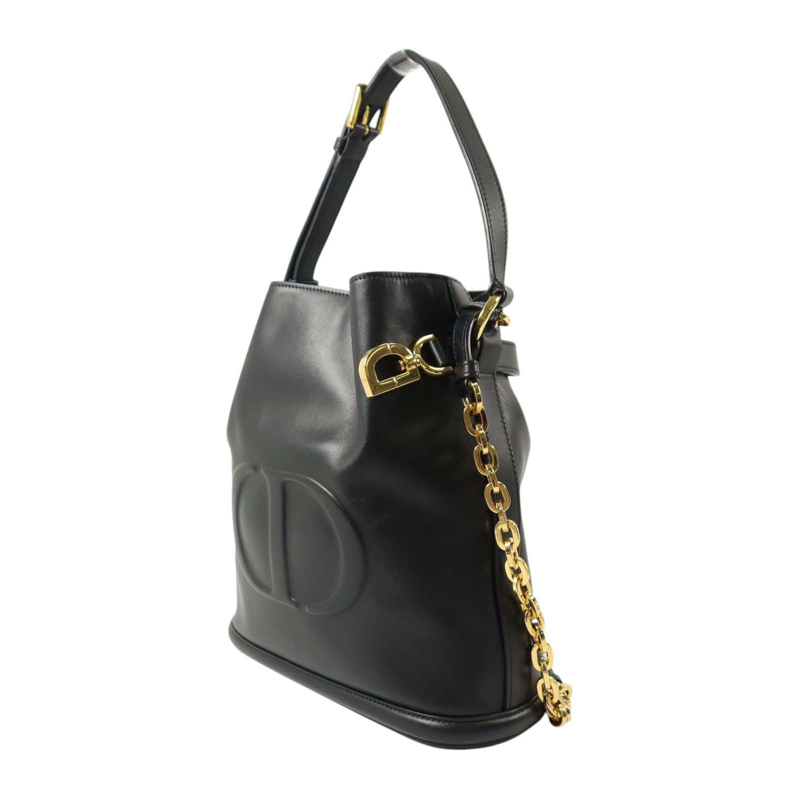 Dior 牛皮皮革Medium C'est Dior Bucket Bag金扣手挽肩背兩用袋