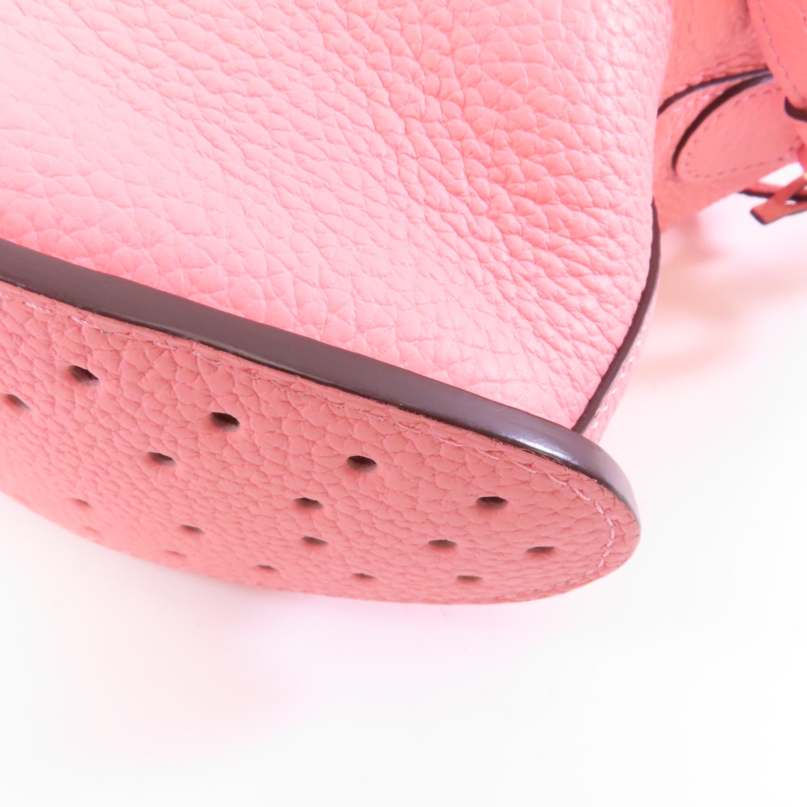 Delvaux Taurillon Soft Pin Swing金扣手挽肩背兩用袋粉紅色