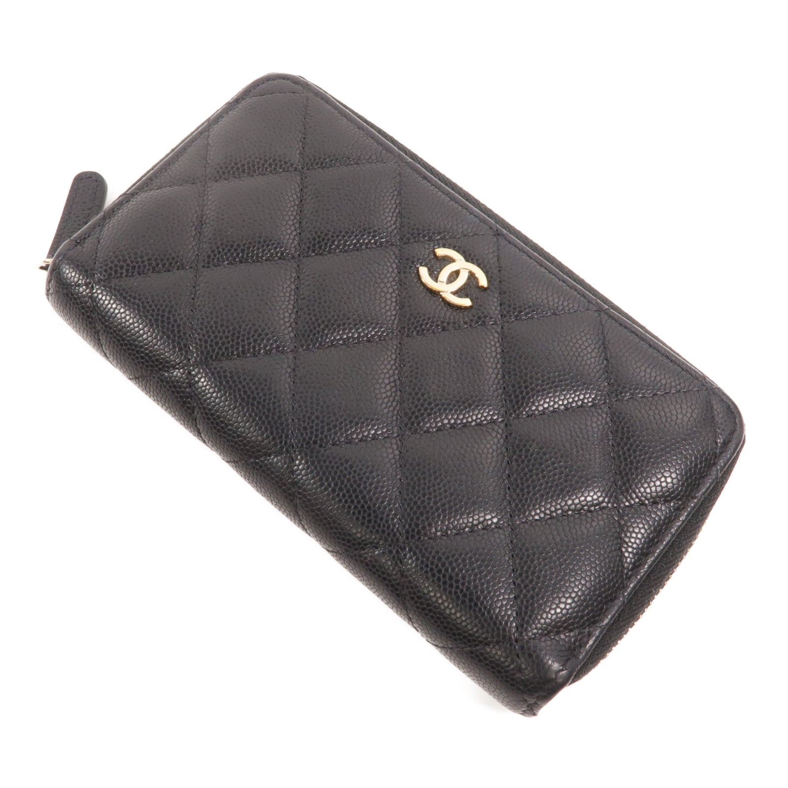 CHANEL 牛皮皮革Classic Medium Zipped Wallet長錢包