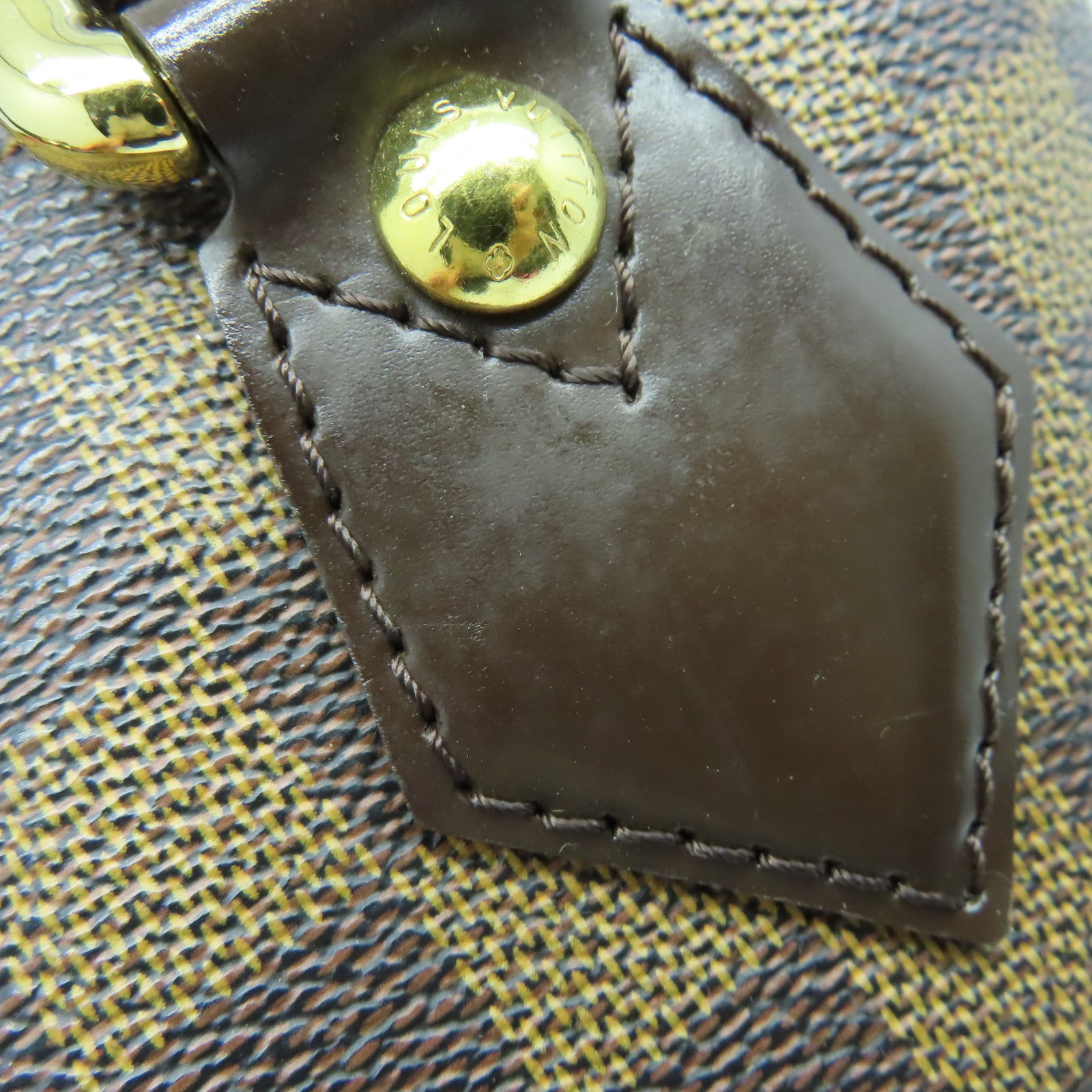 LOUIS VUITTON 【激減優惠】Damier Saleya PM金扣手挽袋啡色