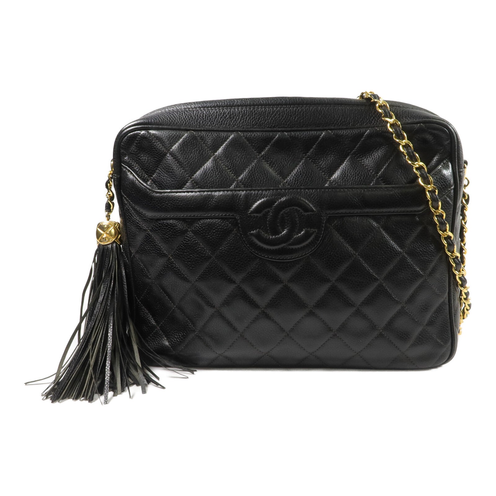 CHANEL 牛皮皮革Vintage Chain Shoulder Bag鏈帶肩背袋
