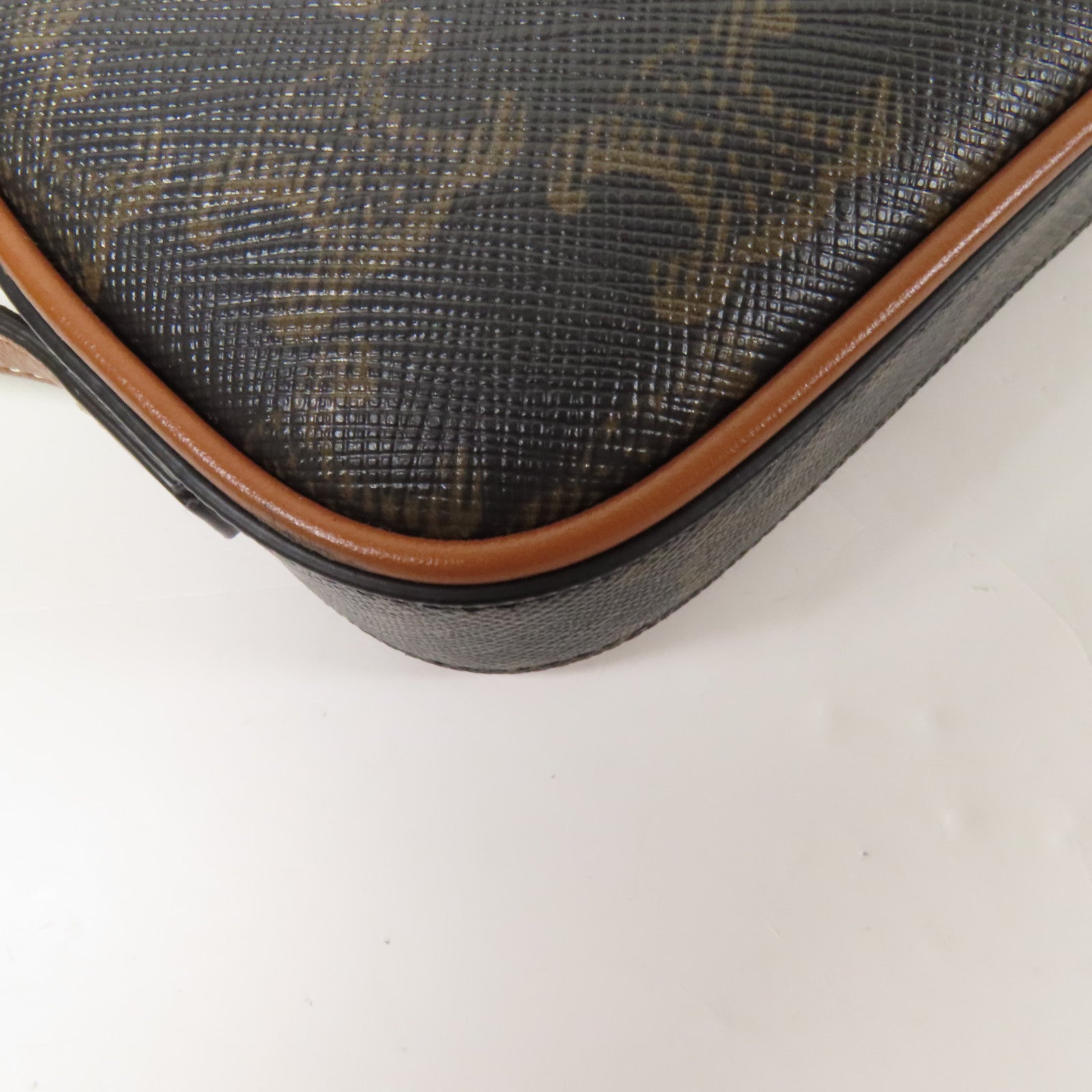 CELINE 塗層帆布Shoulder Bag金扣肩背袋