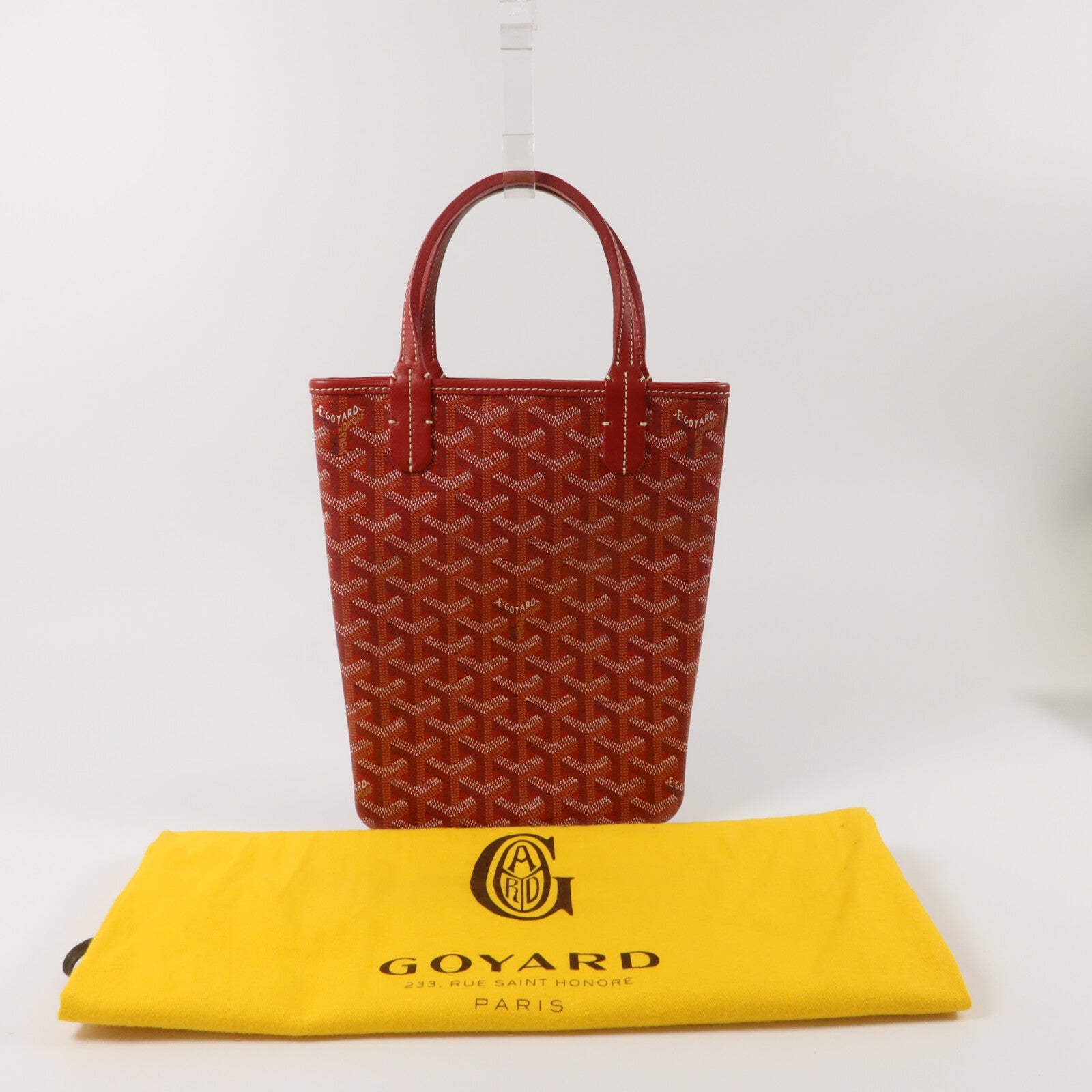 GOYARD 牛皮皮革/塗層帆布Poutiers手挽袋