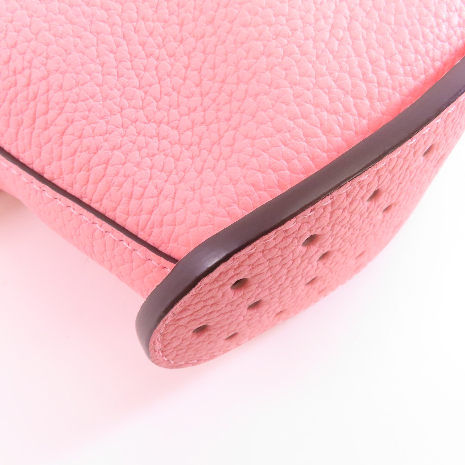Delvaux Taurillon Soft Pin Swing金扣手挽肩背兩用袋粉紅色